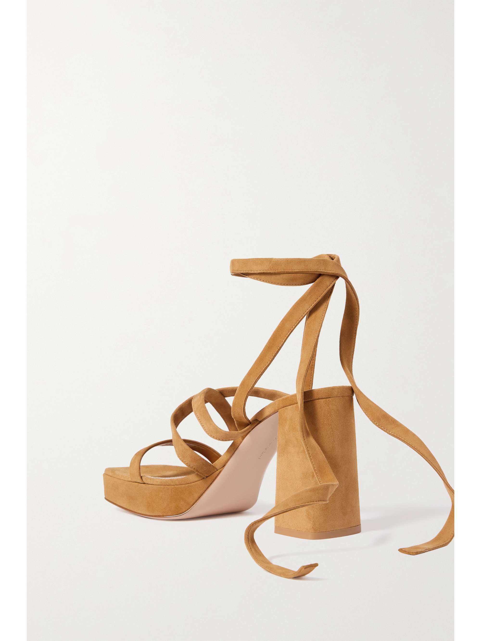 GIANVITO ROSSI 70 suede platform sandals
