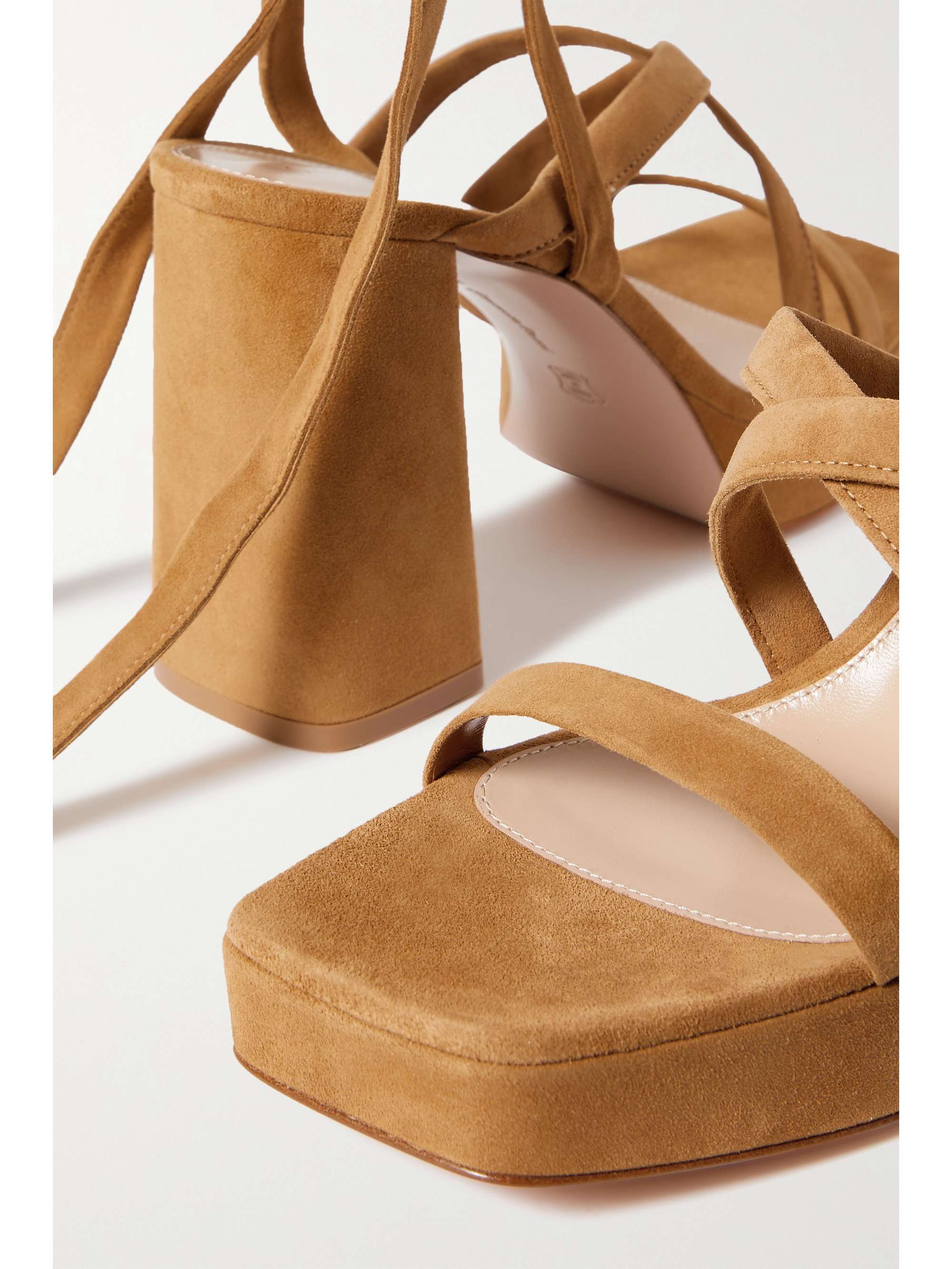 GIANVITO ROSSI 70 suede platform sandals