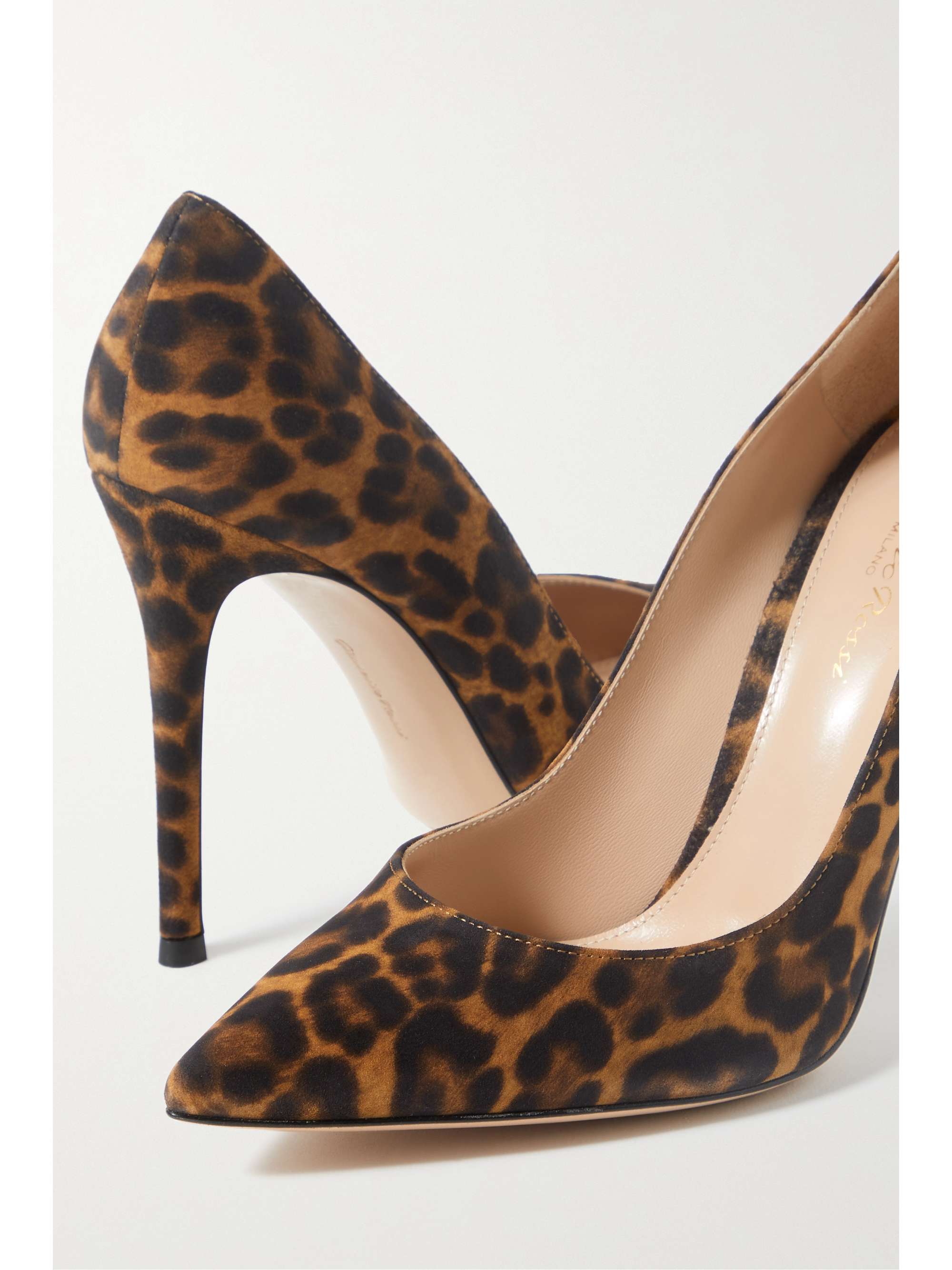 Gianvito leopard-print ballet flats in brown - Gianvito Rossi