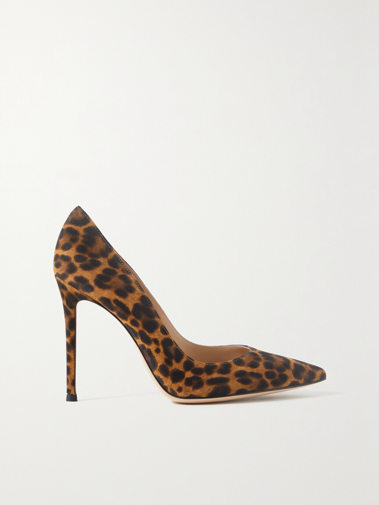 Gianvito Rossi 105 Leopard-print Suede Pumps - Animal print