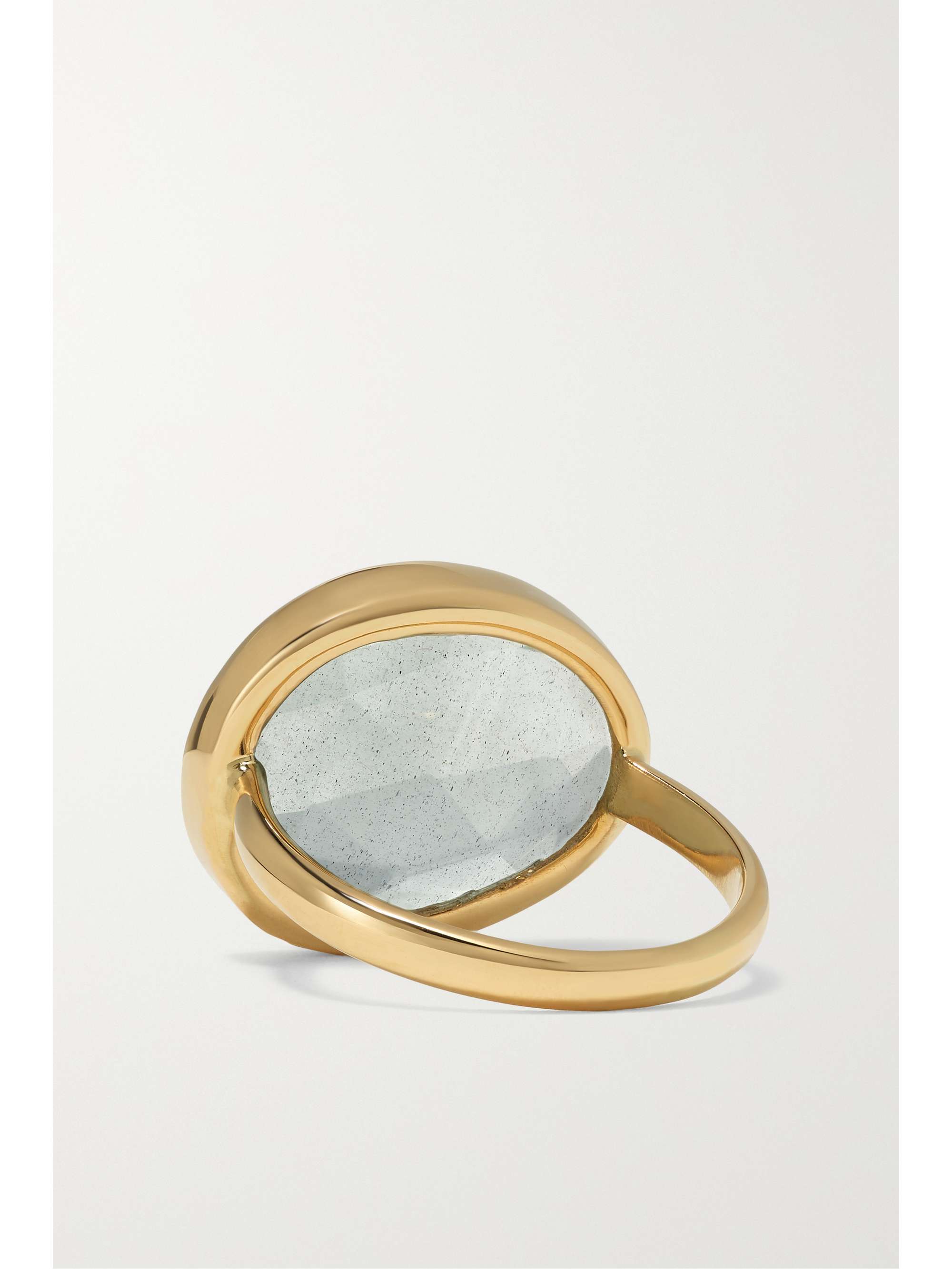 PIPPA SMALL INVISIBLE PID Greek Ring - Aquamarine