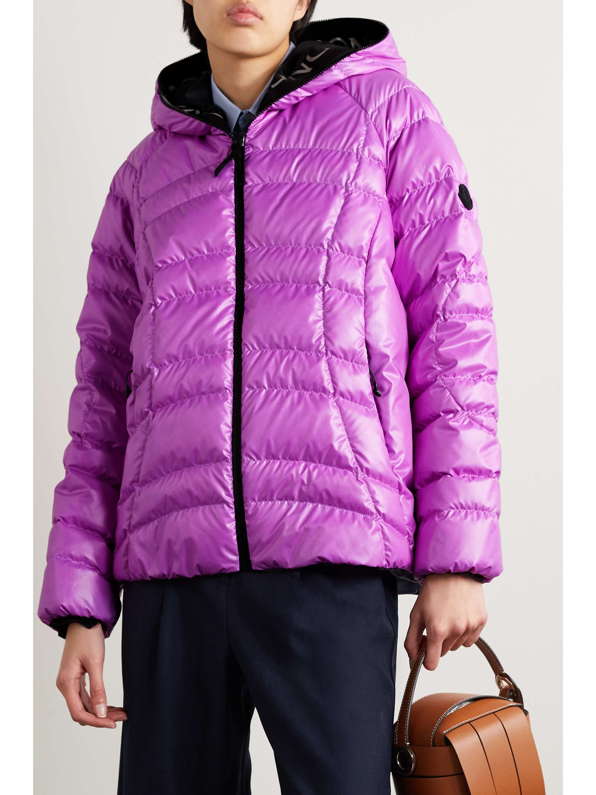 MONCLER Narlay hooded quilted ripstop down jacket