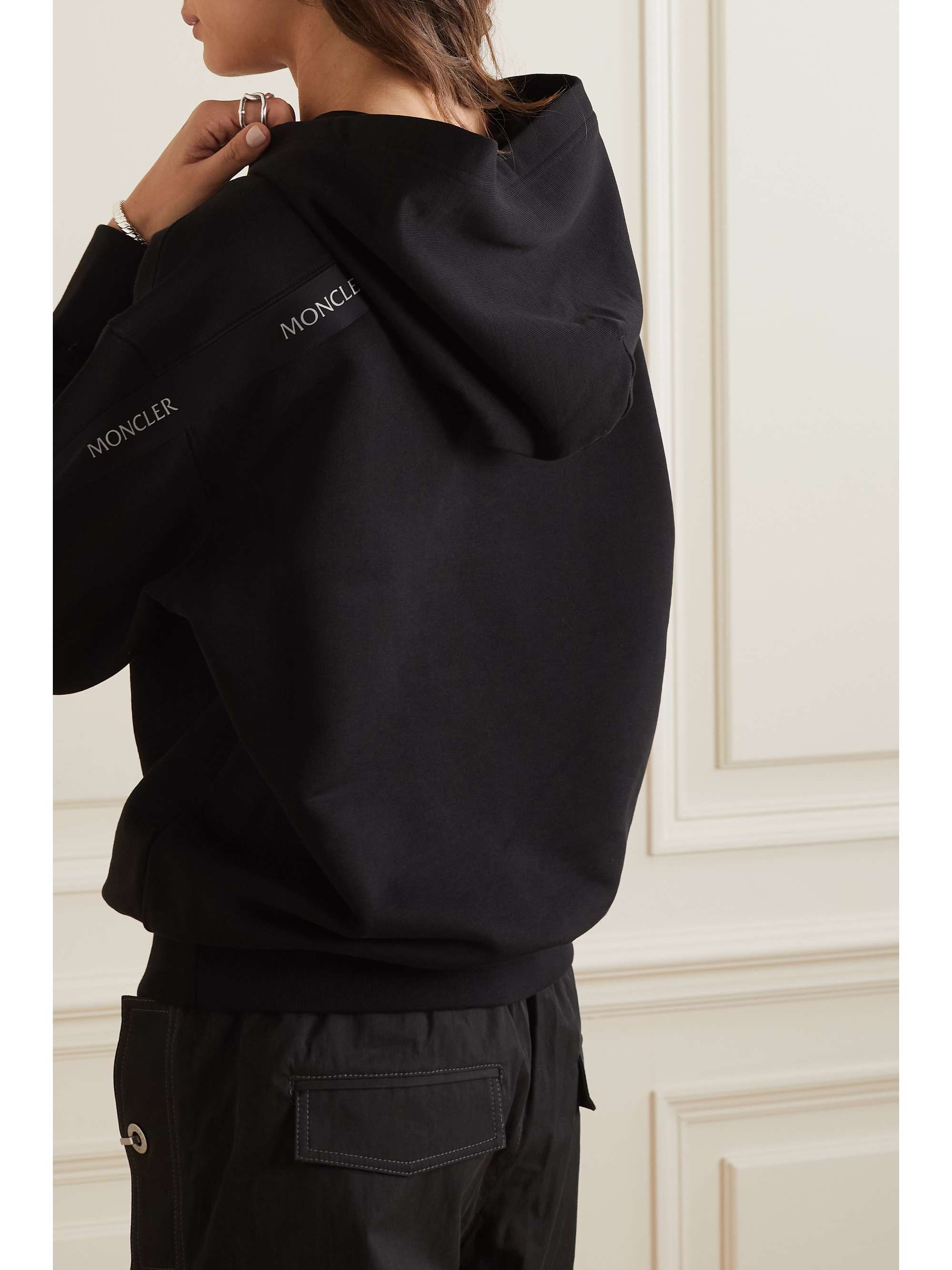 MONCLER Printed cotton hoodie