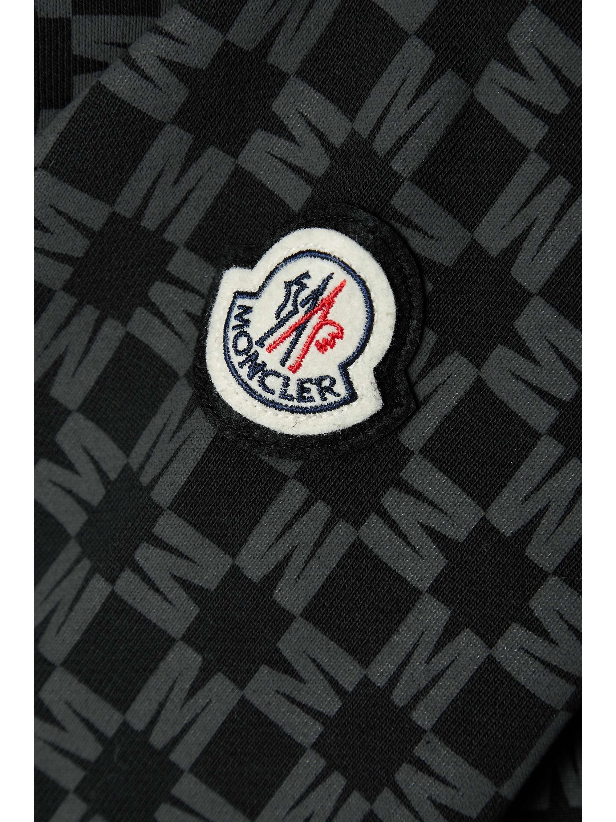 MONCLER Printed cotton hoodie