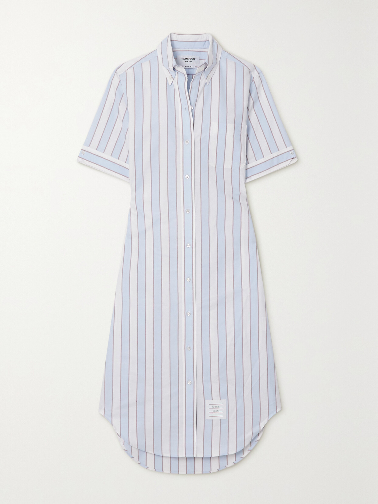 Thom Browne - Striped Cotton Oxford Shirt Dress - Blue