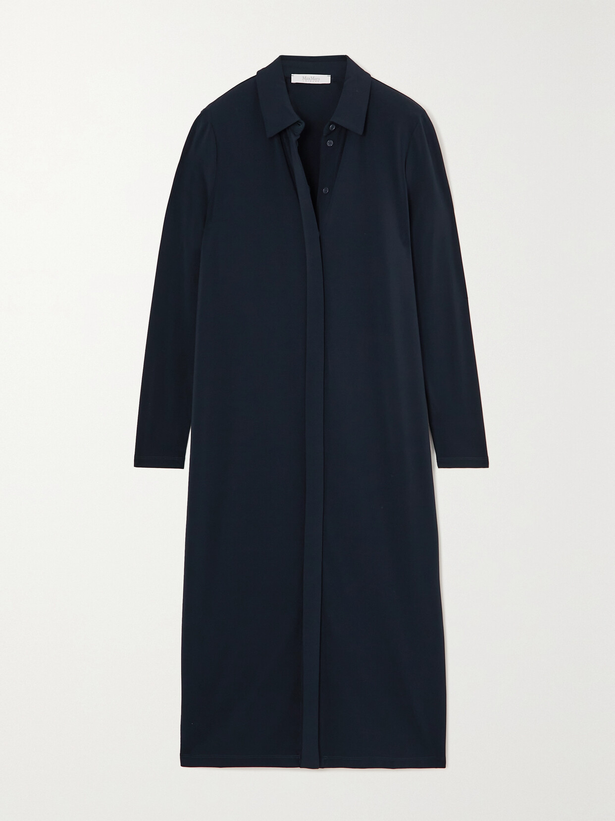 Max Mara - Leisure Calata Jersey Shirt Dress - Blue