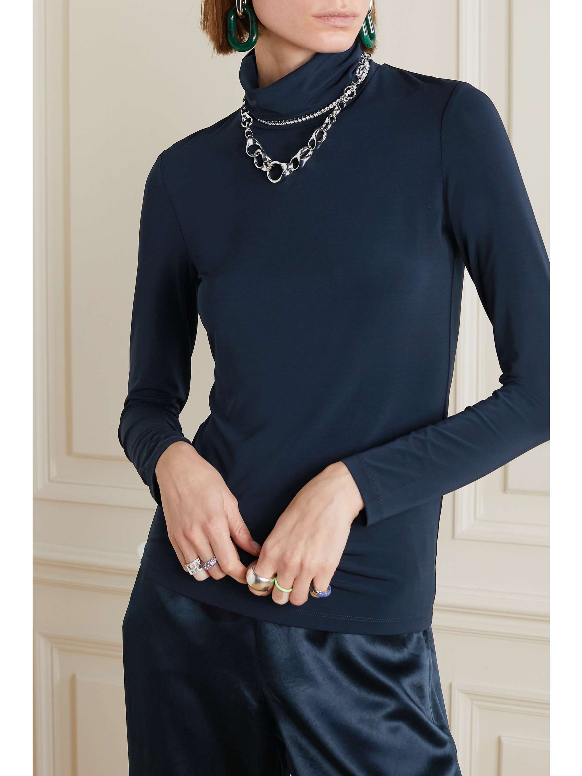 MAX MARA Leisure Reed stretch-jersey turtleneck top
