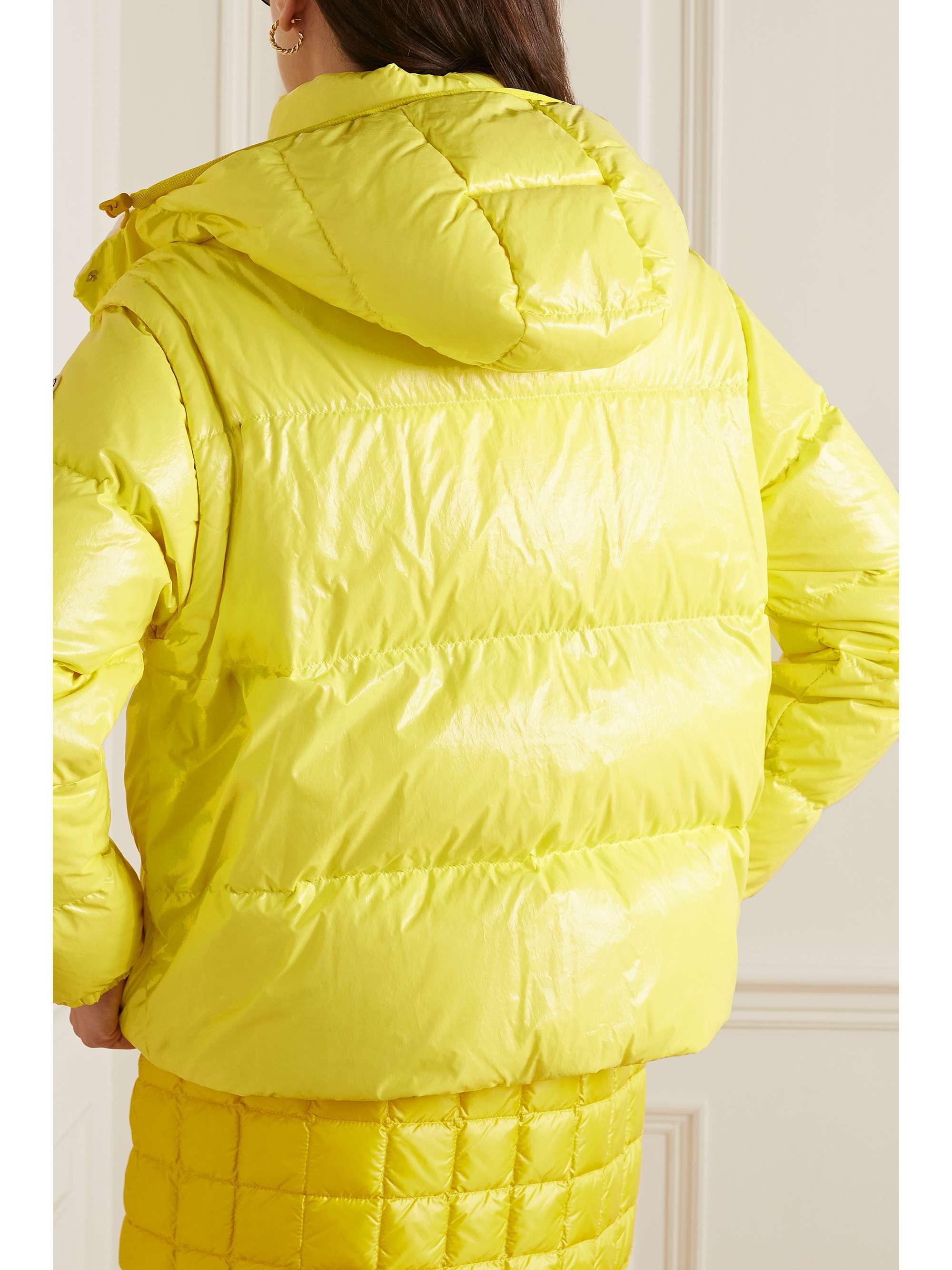MONCLER Mauleon 多种穿法绗缝棉质混纺软壳面料羽绒夹克