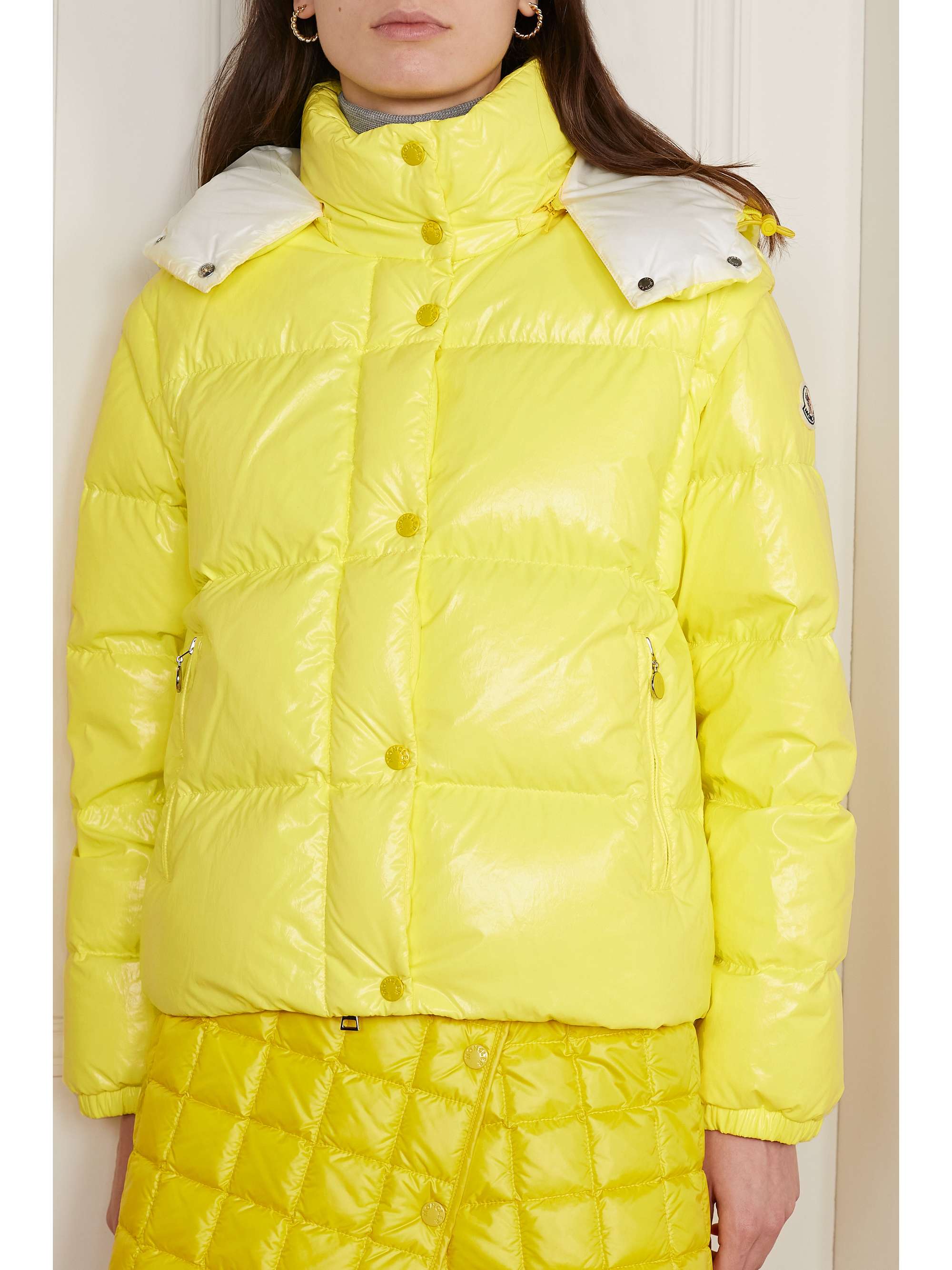 MONCLER Mauleon 多种穿法绗缝棉质混纺软壳面料羽绒夹克