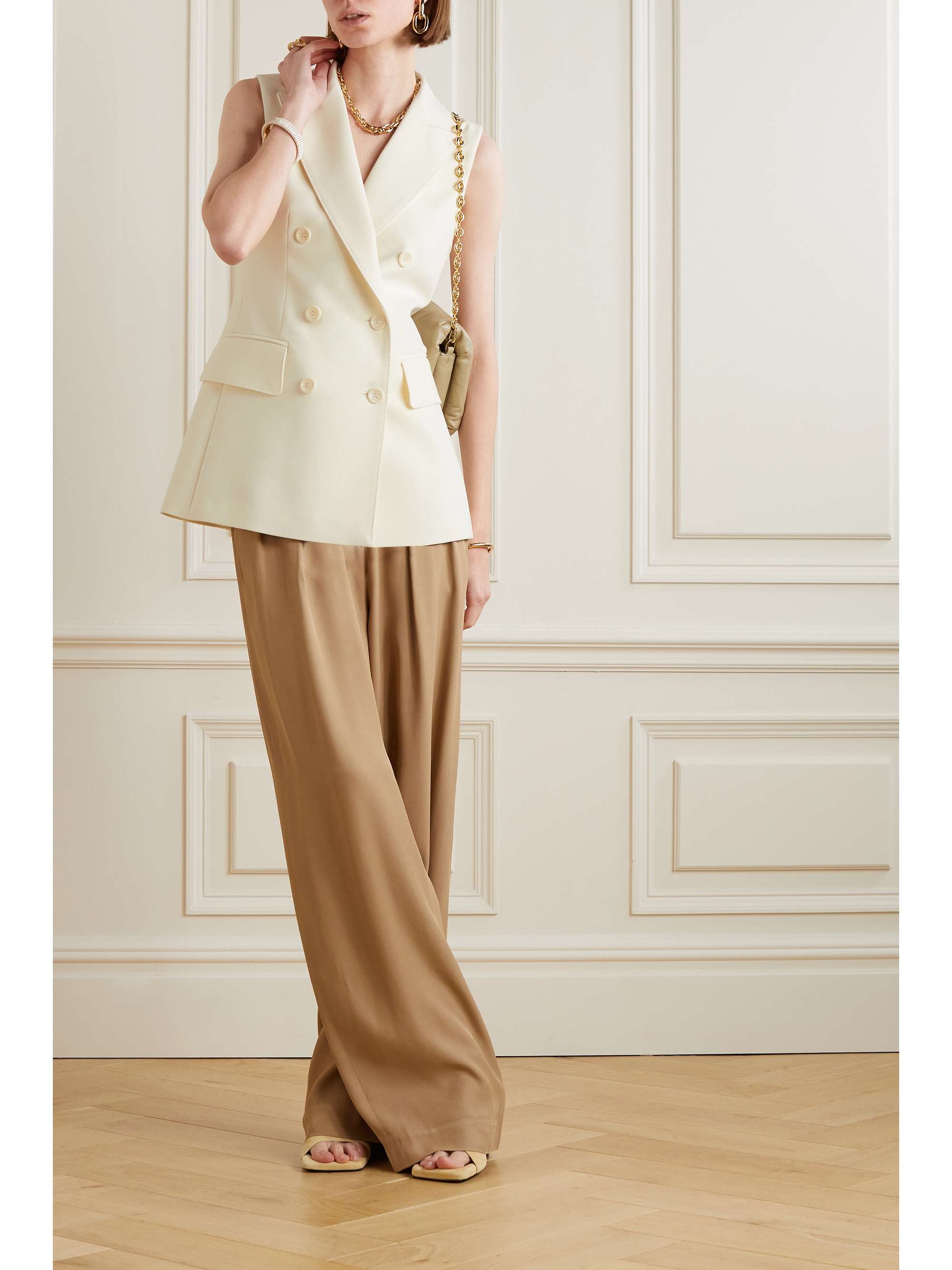 MAX MARA Pallida double-breasted wool-blend vest