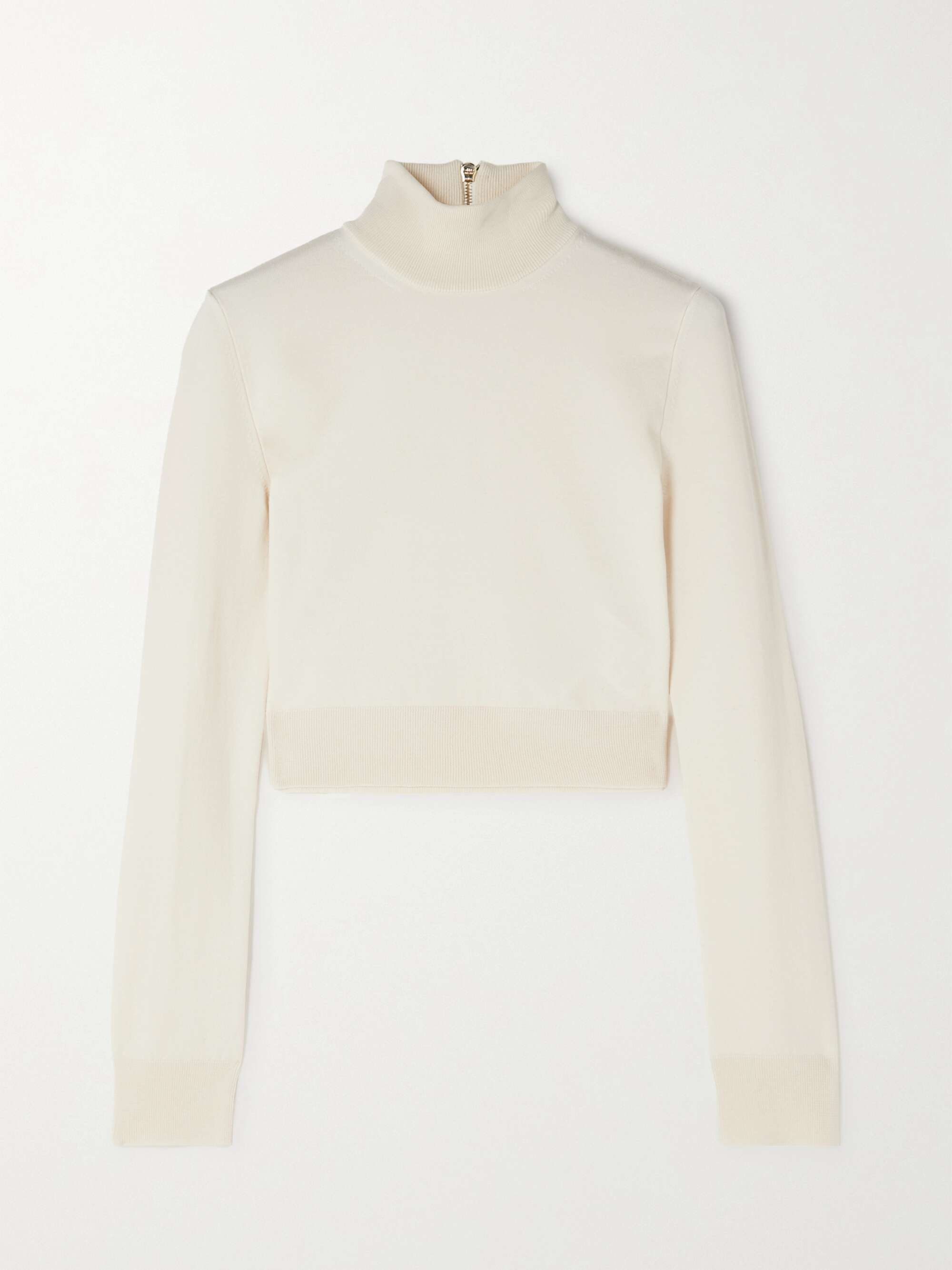 MAX MARA Balbo cropped wool-blend turtleneck sweater | NET-A-PORTER