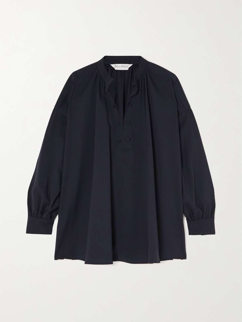 Max Mara Borneo Wool-crepe Blouse - UK 18