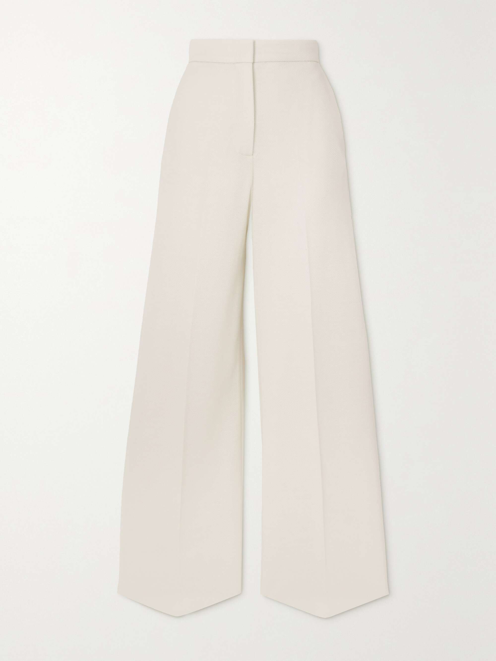 MAX MARA Bosforo wool and cotton-blend wide-leg pants | NET-A-PORTER