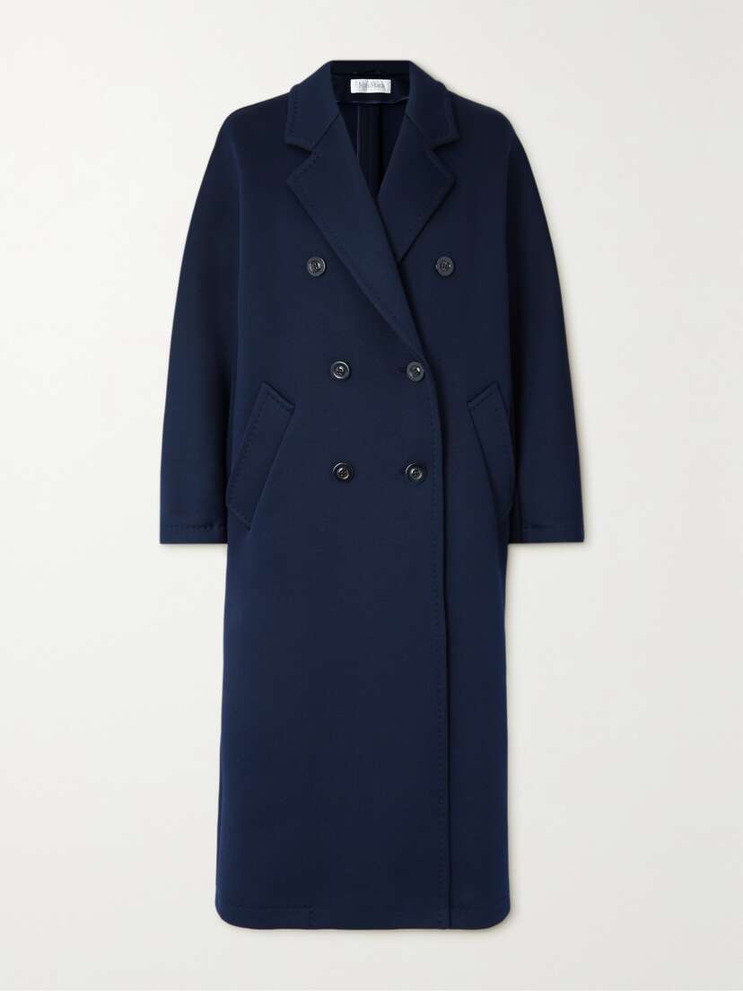 Max Mara Madame2 Double-breasted Jersey Coat - UK 16