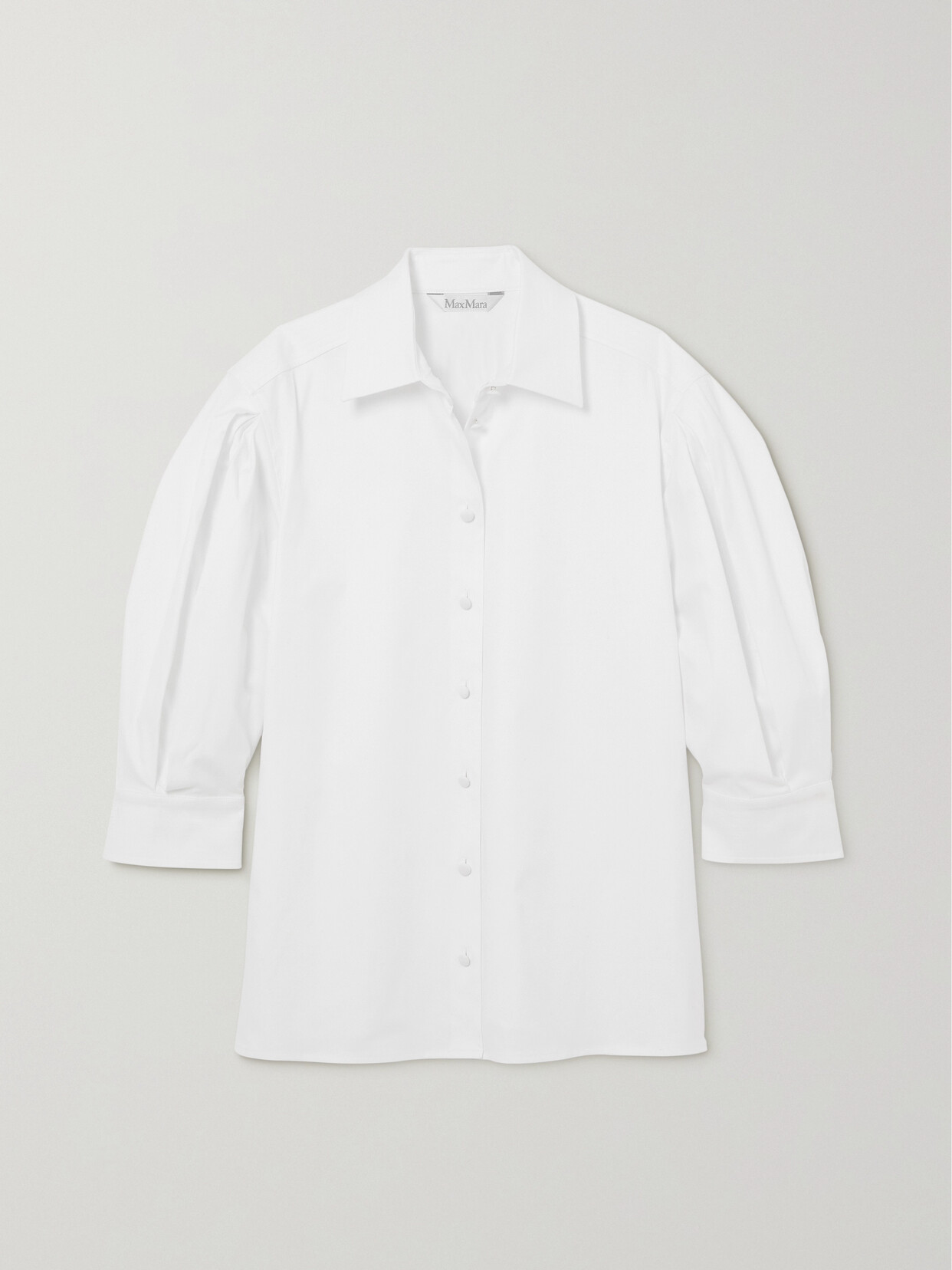 Max Mara - Park Stretch-cotton Twill Shirt - White