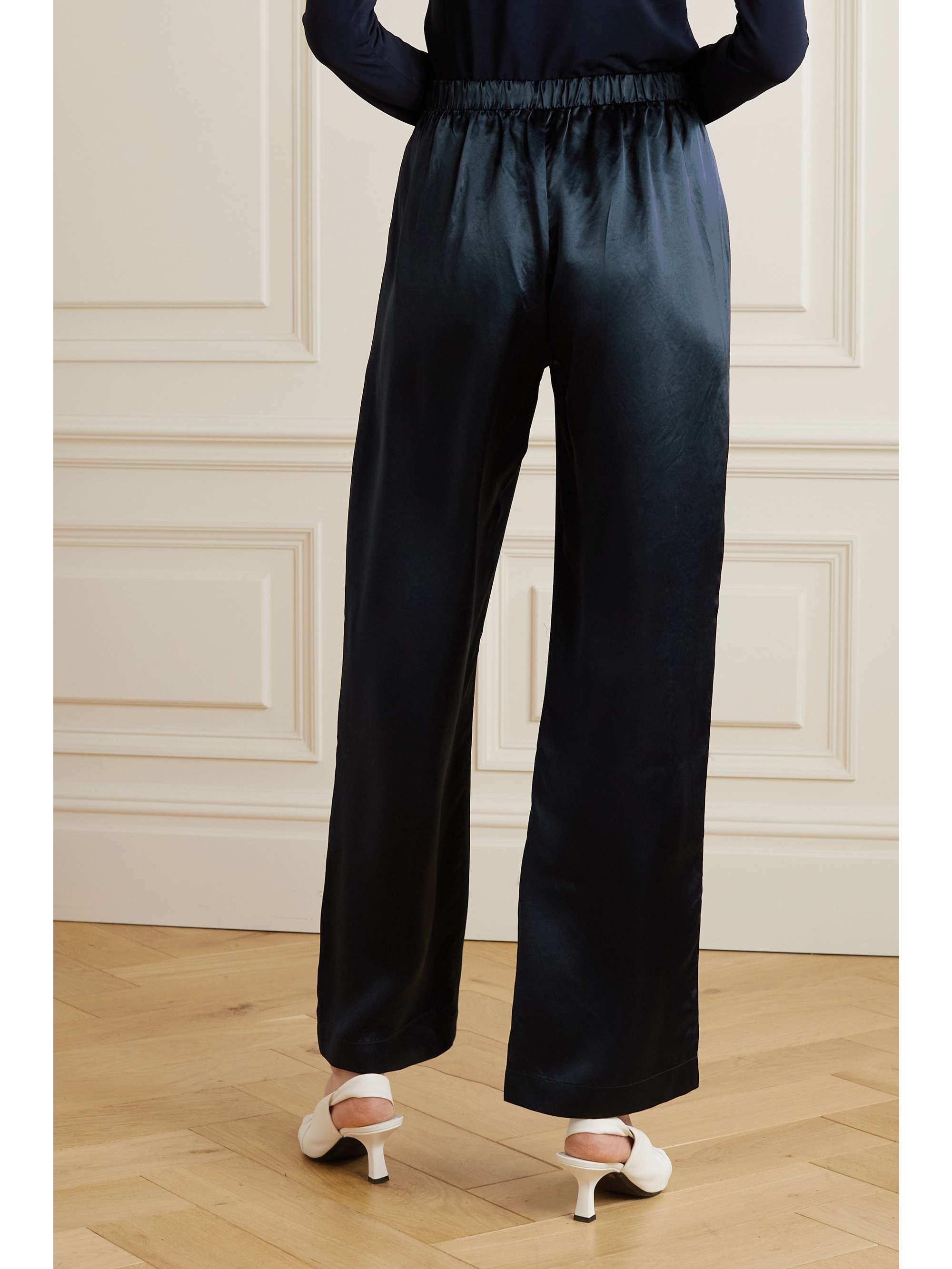 MAX MARA Leisure Fischio duchesse-satin straight-leg pants