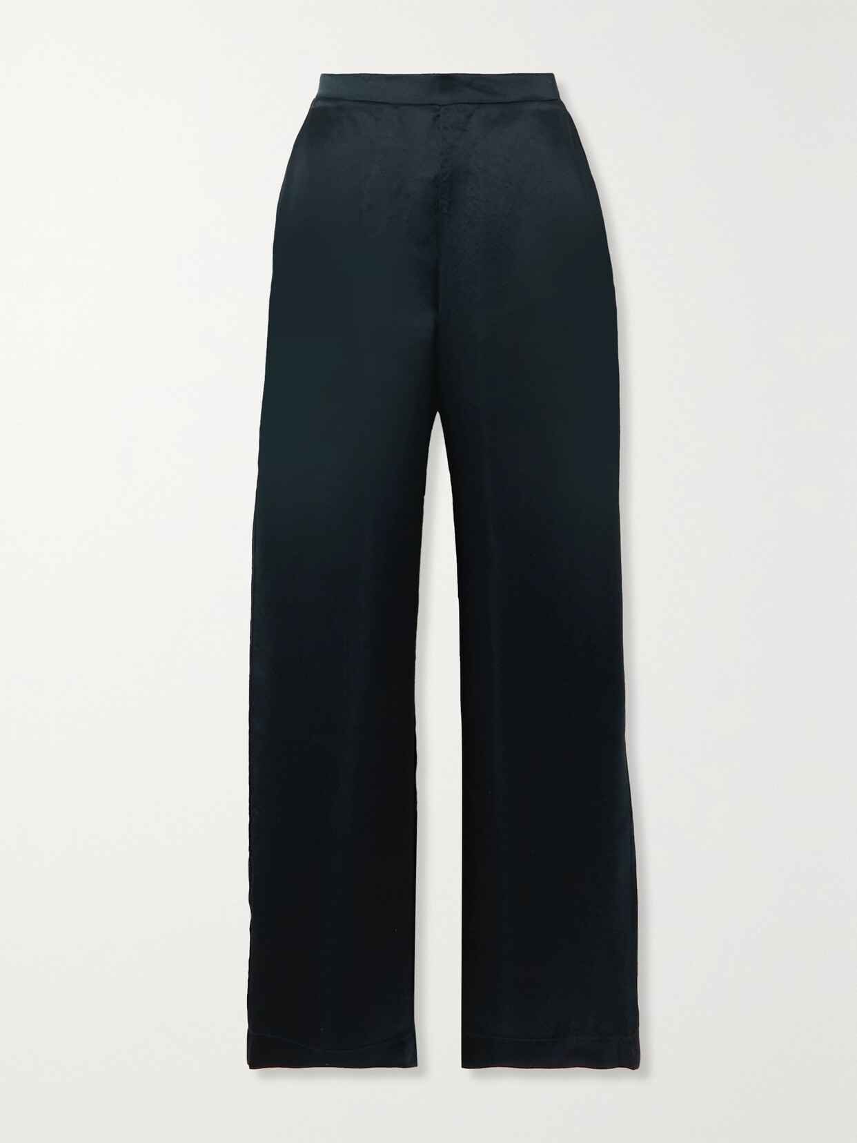 Max Mara - Leisure Fischio Duchesse-satin Straight-leg Pants - Blue