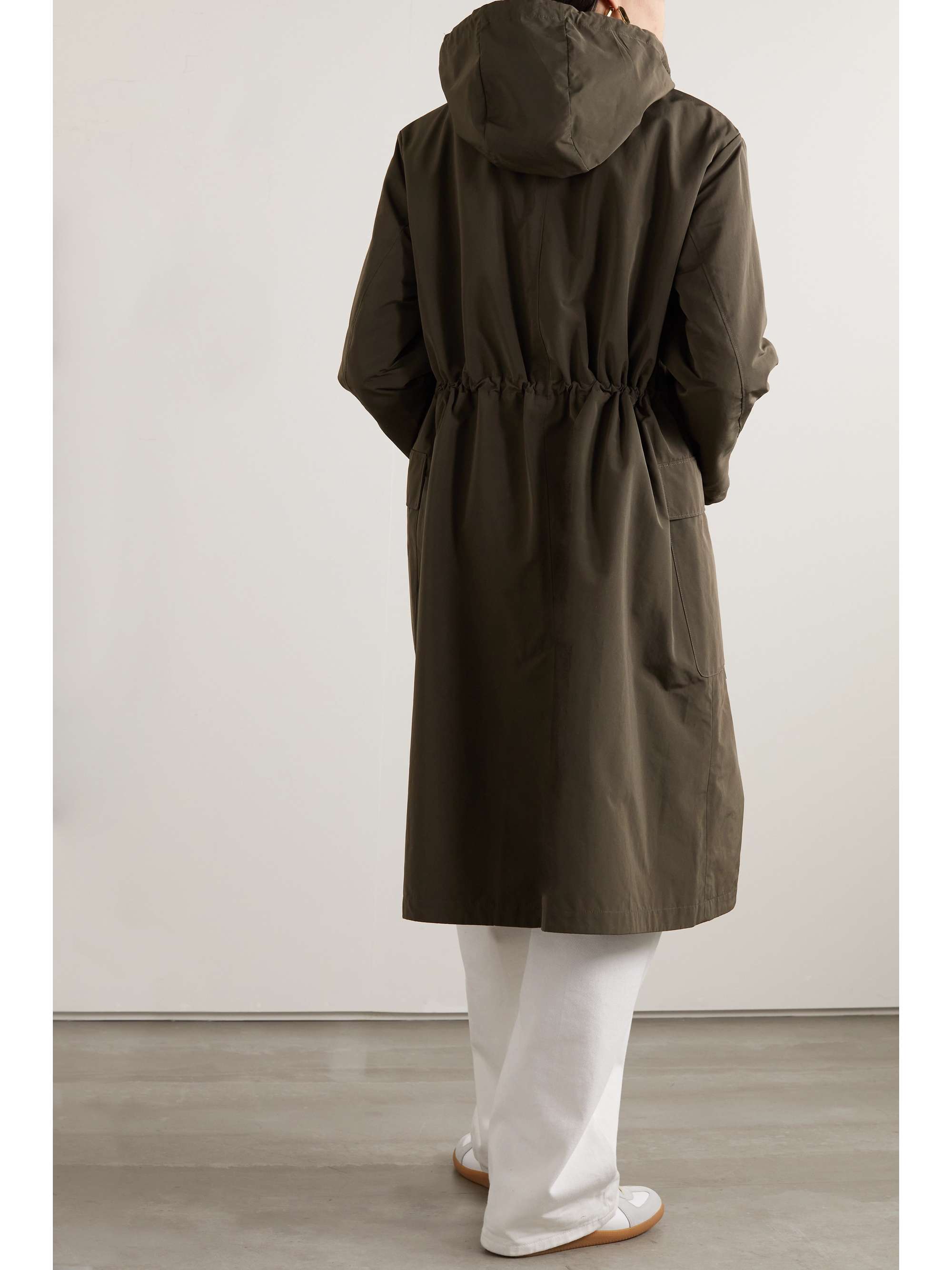 MAX MARA Cube Cottonci hooded shell coat