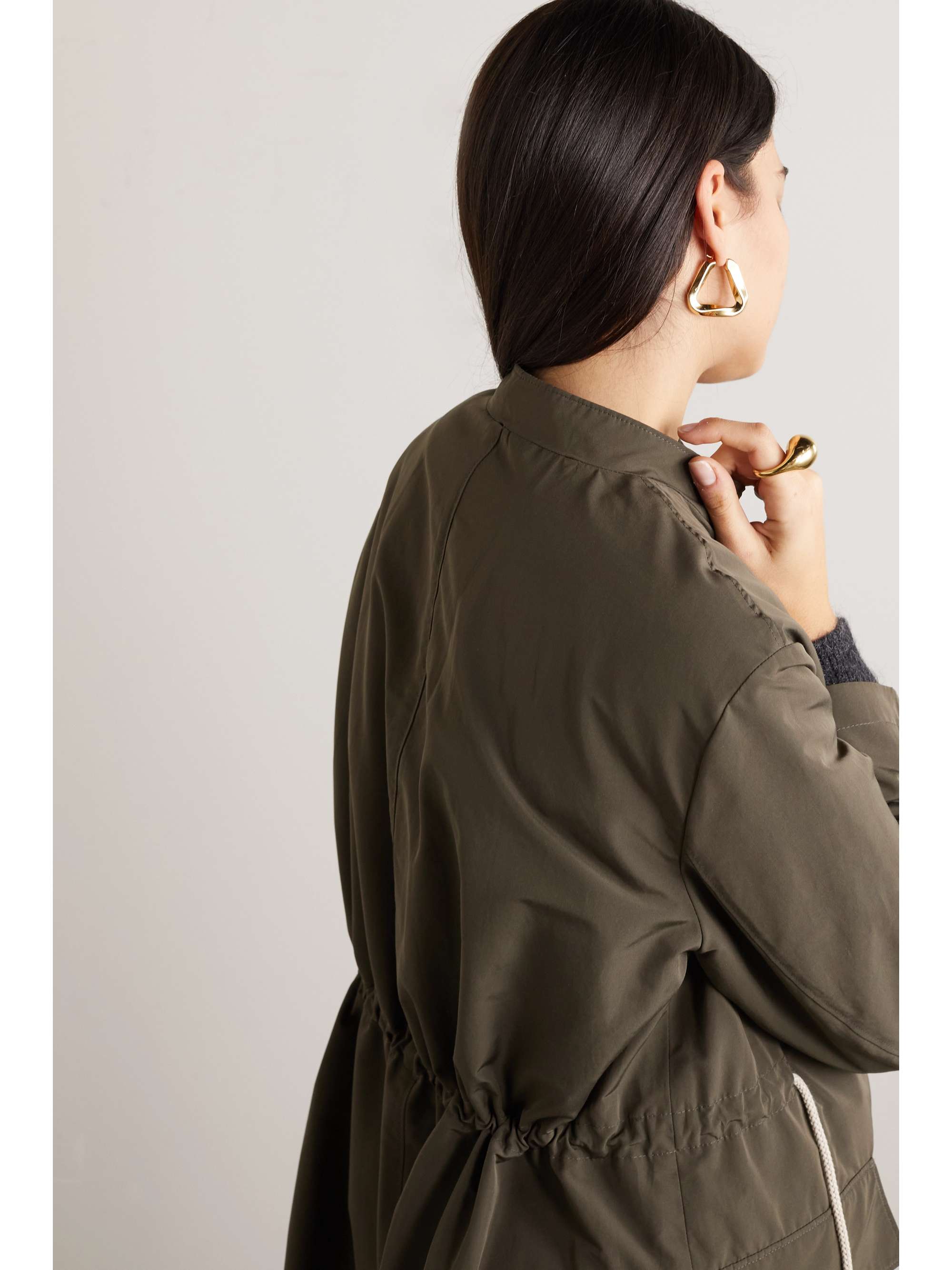 MAX MARA Cube Cottonci hooded shell coat