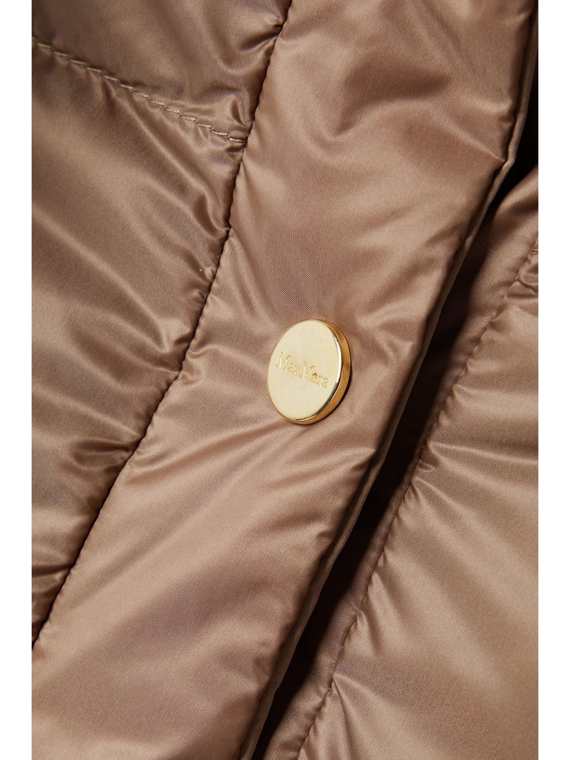 MAX MARA Cube Jsoft hooded quilted shell down vest