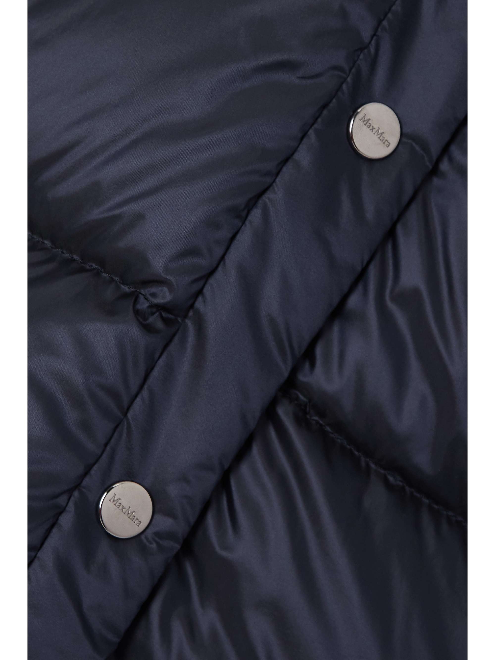 MAX MARA Cube Jsoft hooded quilted shell down vest