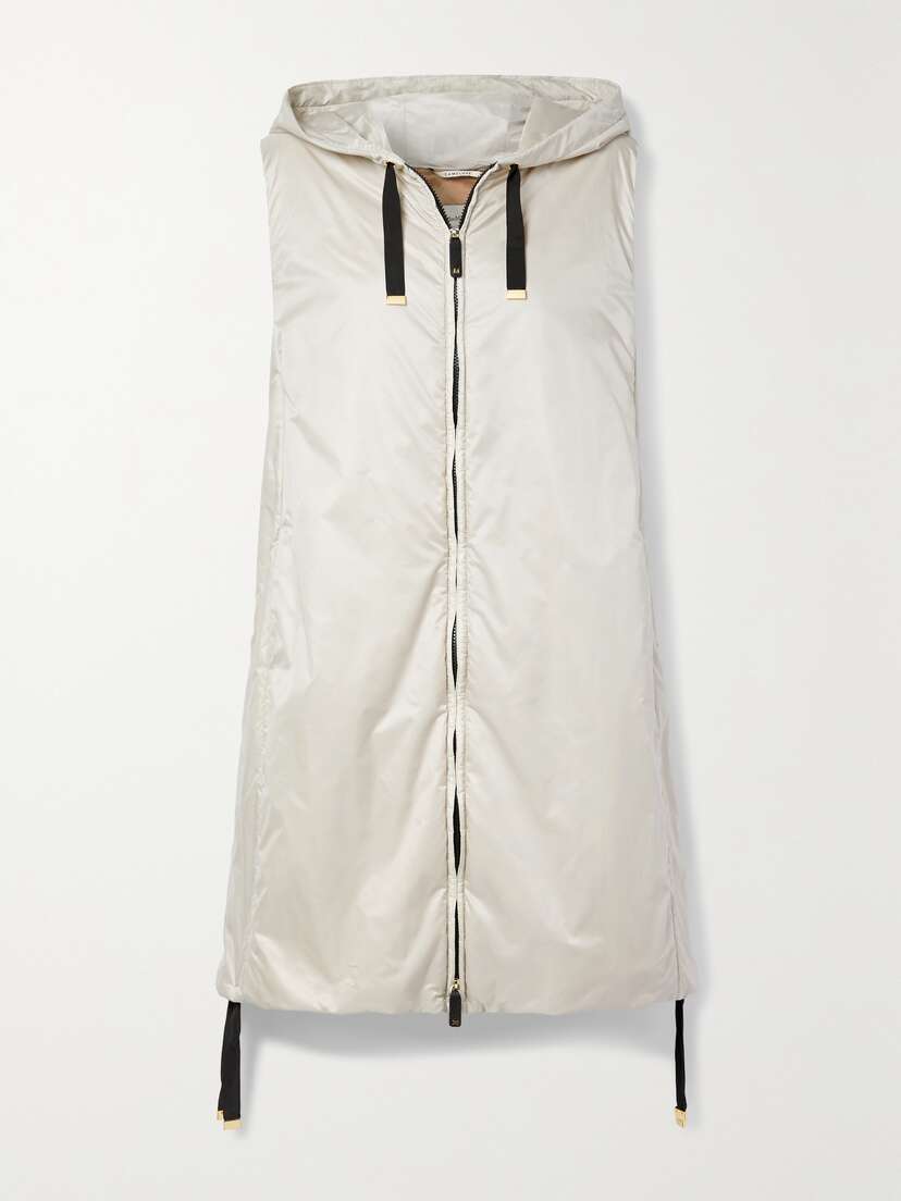 Max Mara Cube Hooded Padded Shell Vest - UK 16