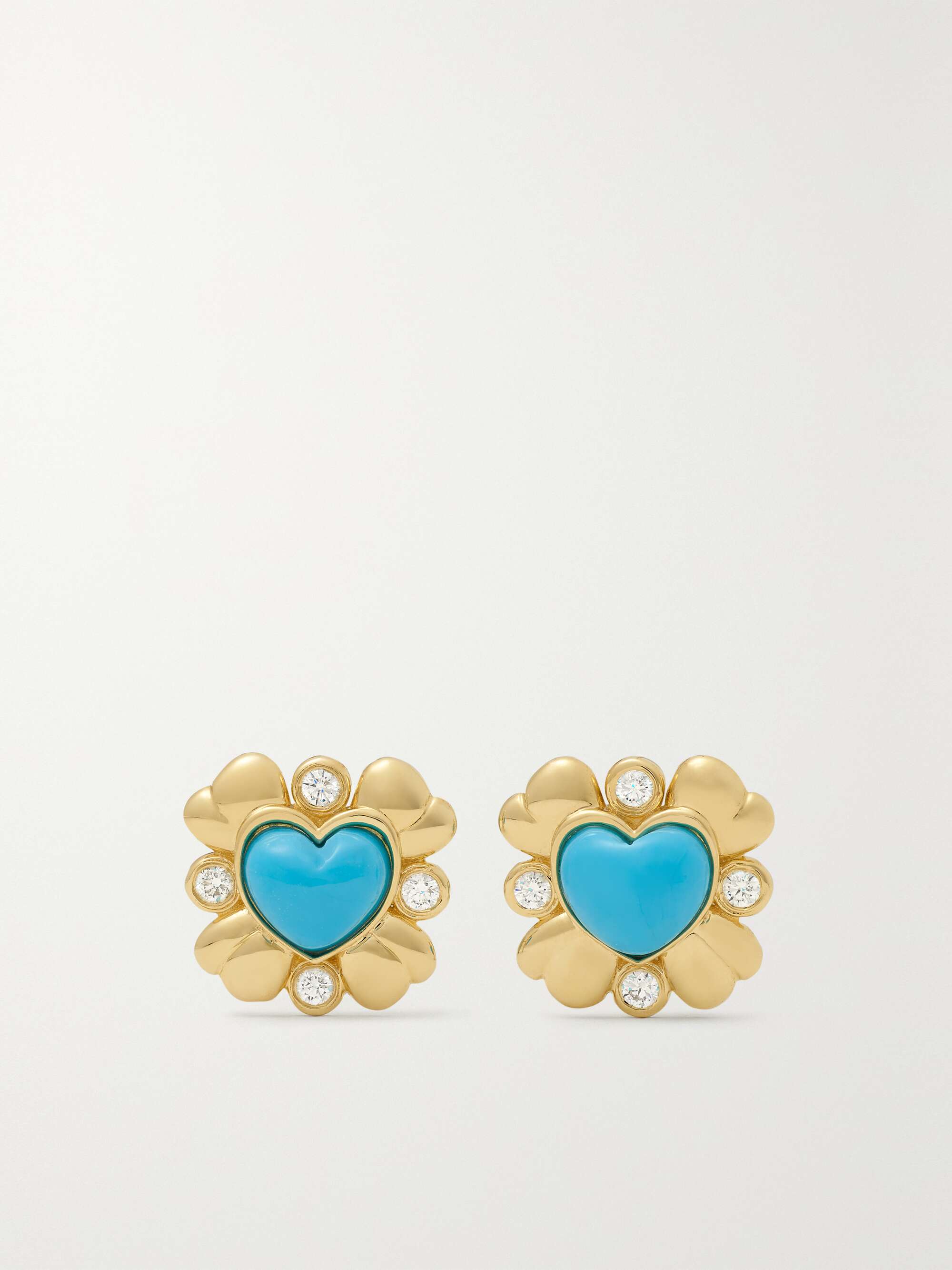 MASON AND BOOKS Blooming Love 14-karat gold, turquoise and diamond