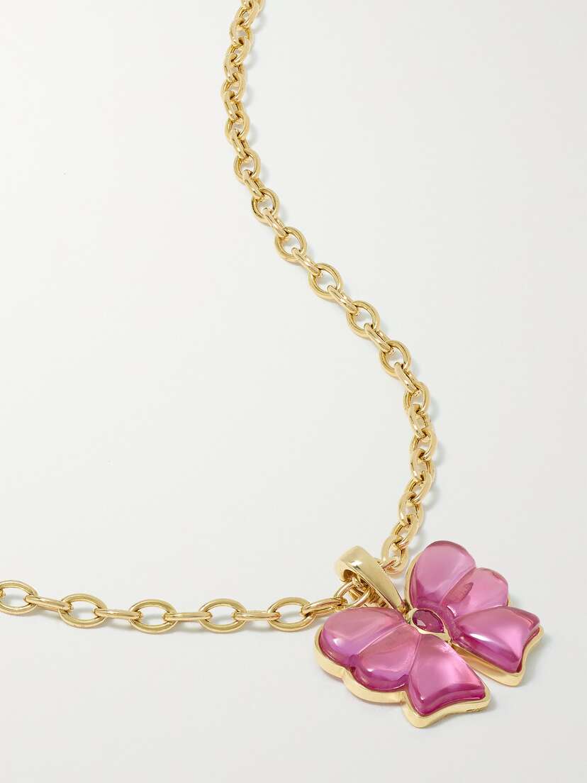 Mason and Books Berkeley 14-karat Gold, Topaz And Sapphire Necklace