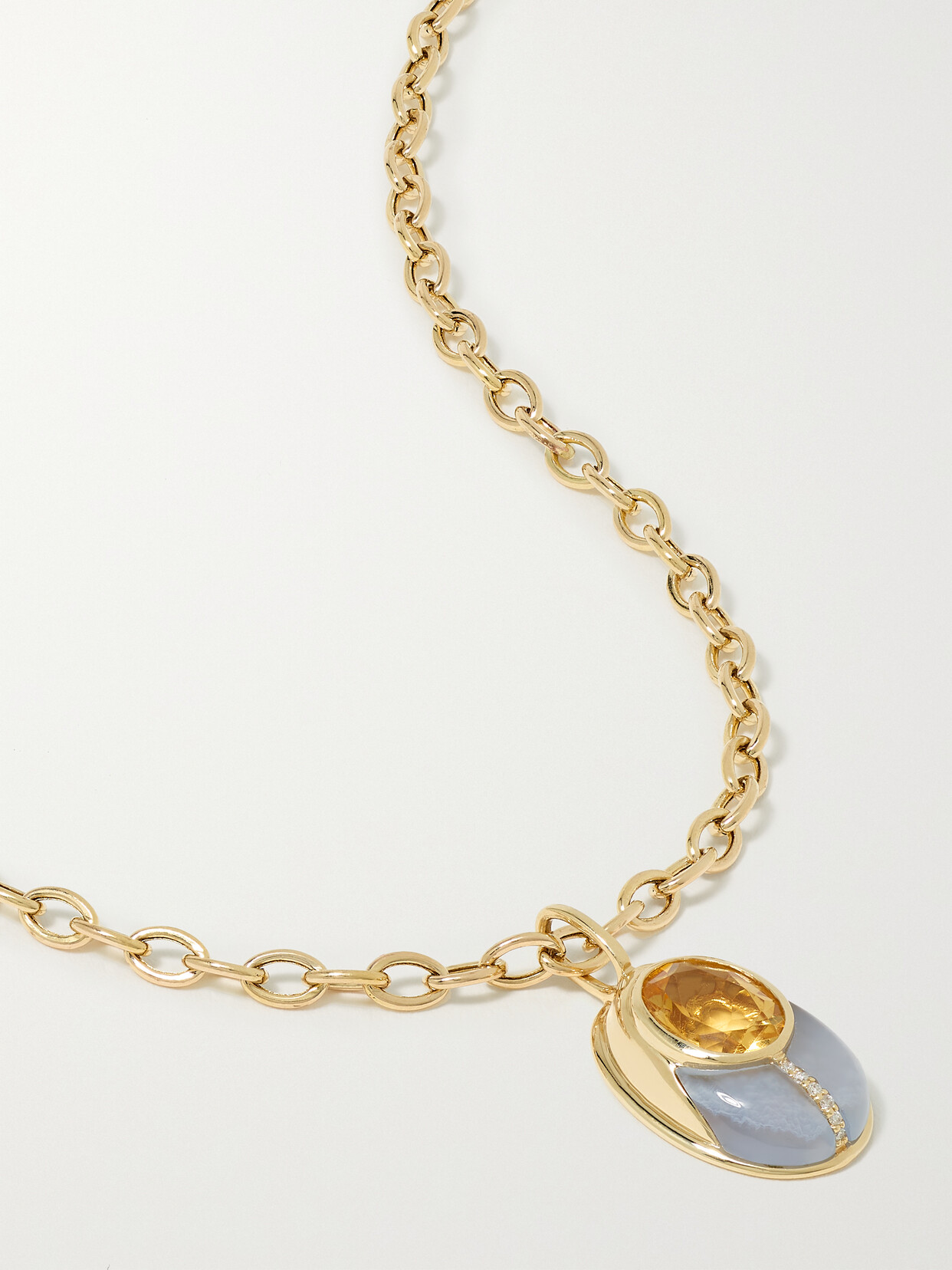 Mason and Books Love Bug 14-karat Gold Multi-stone Necklace - One size