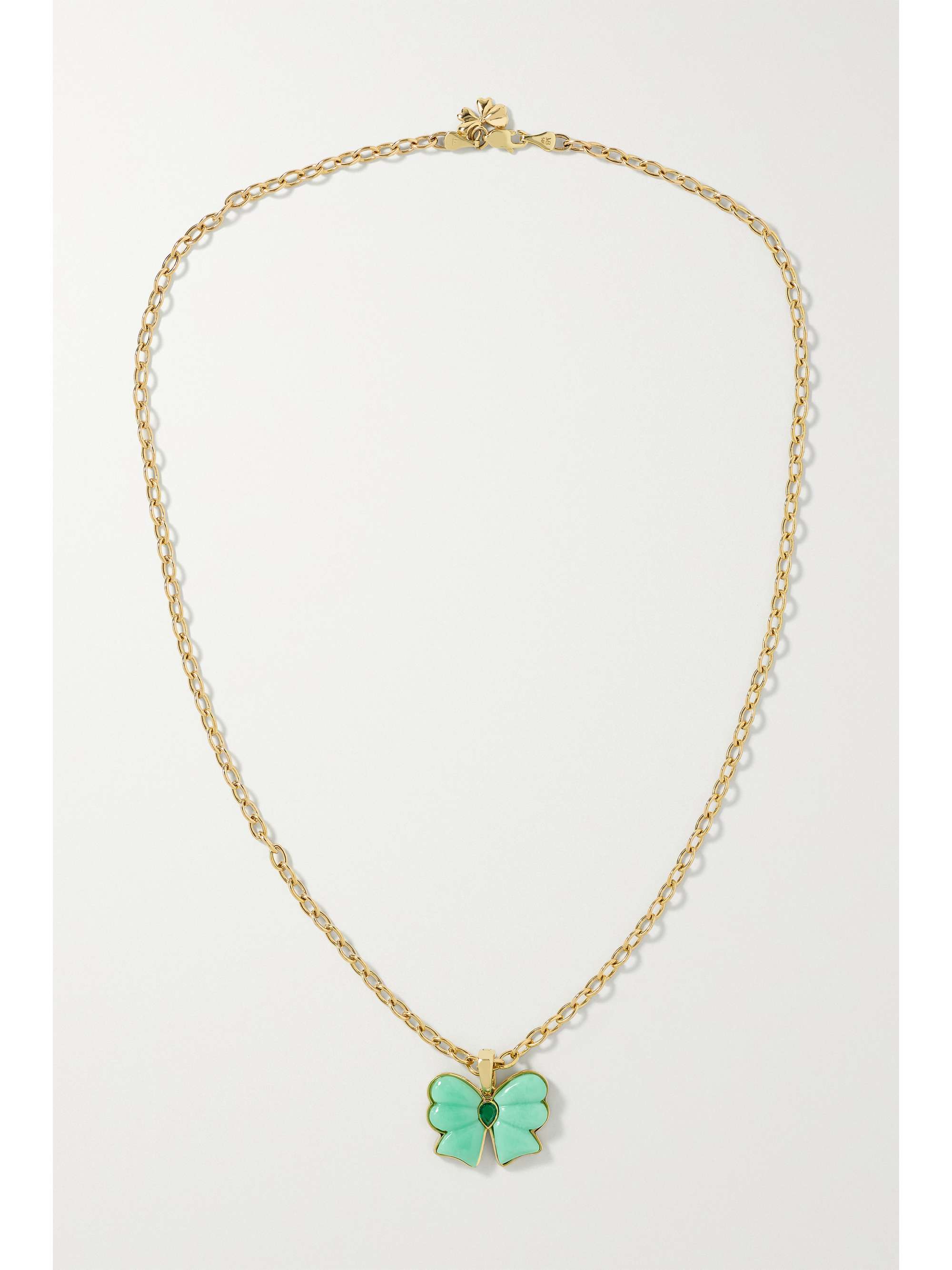 MASON AND BOOKS Berkeley 14-karat gold, topaz and sapphire necklace