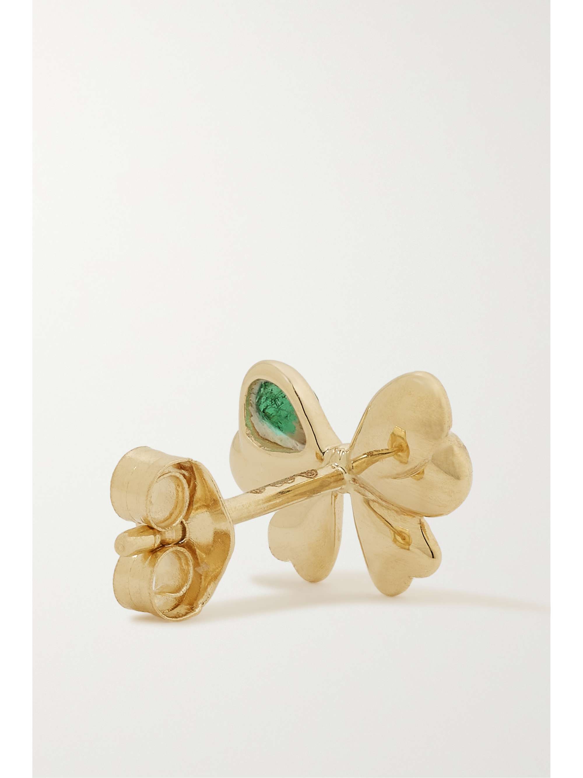 MASON AND BOOKS Estèe 14-karat gold emerald single earring