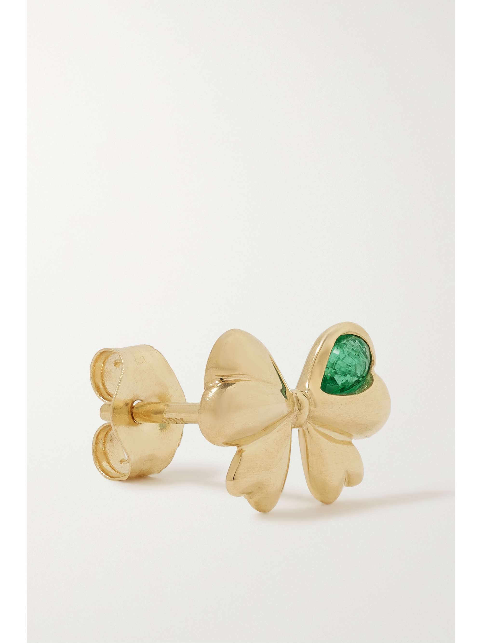 MASON AND BOOKS Estèe 14-karat gold emerald single earring