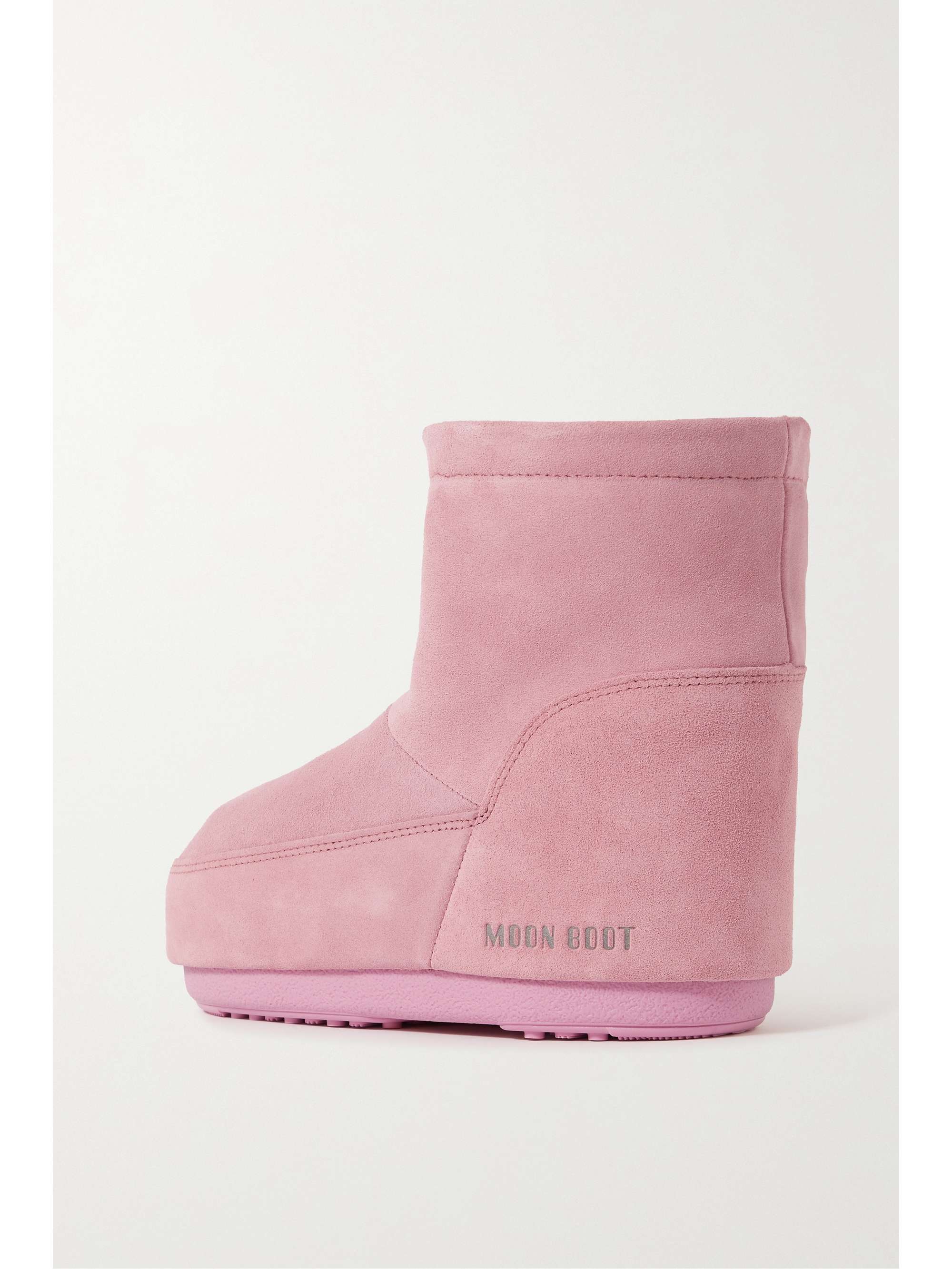 Pink Icon Low suede snow boots | MOON BOOT | NET-A-PORTER