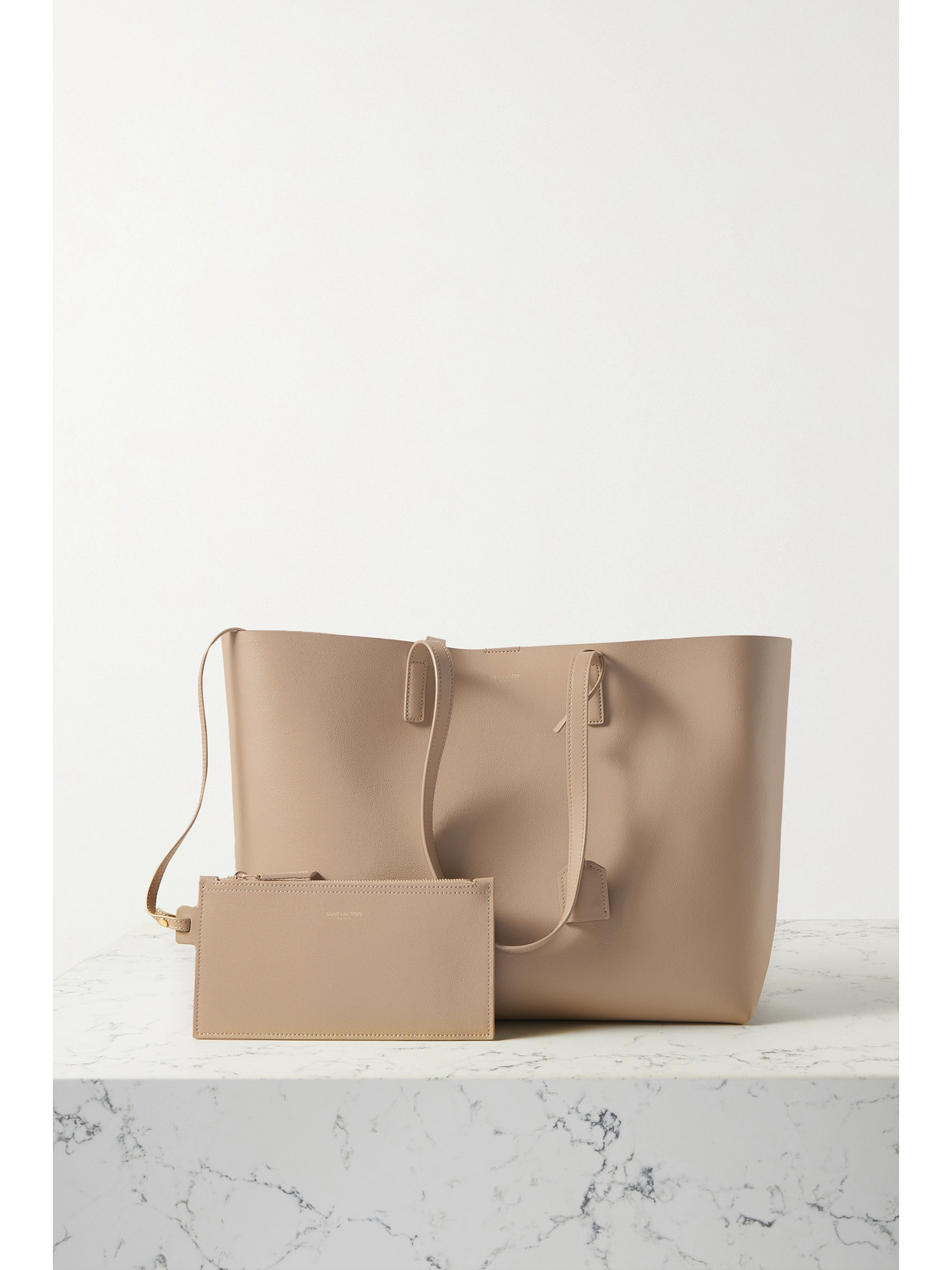 East/West Leather Tote