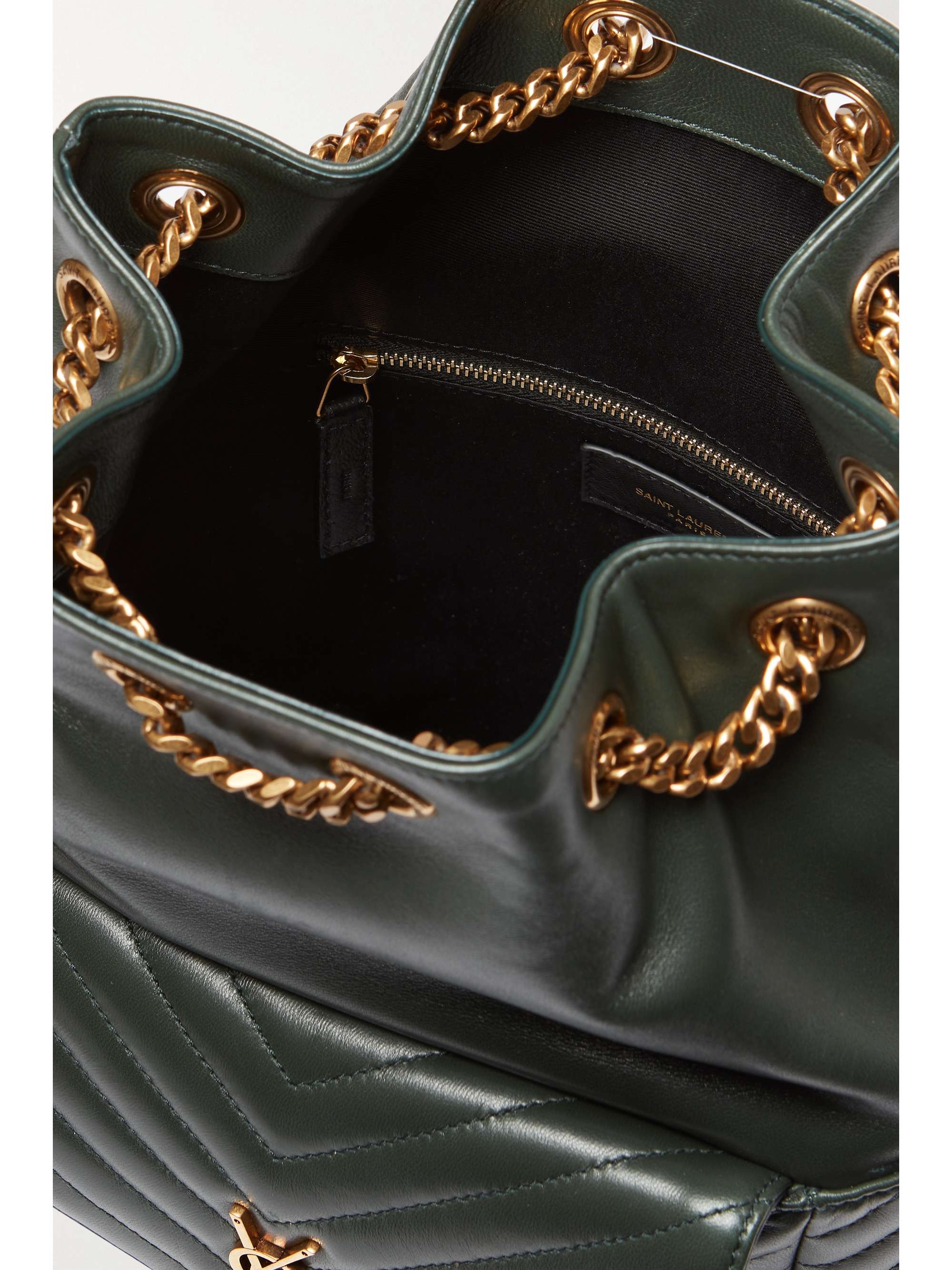 SAINT LAURENT Joe quilted leather backpack