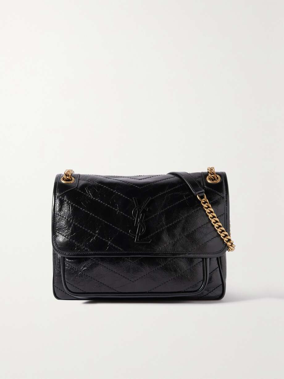 net-a-porter.com | Niki Baby medium quilted crinkled-leather shoulder bag