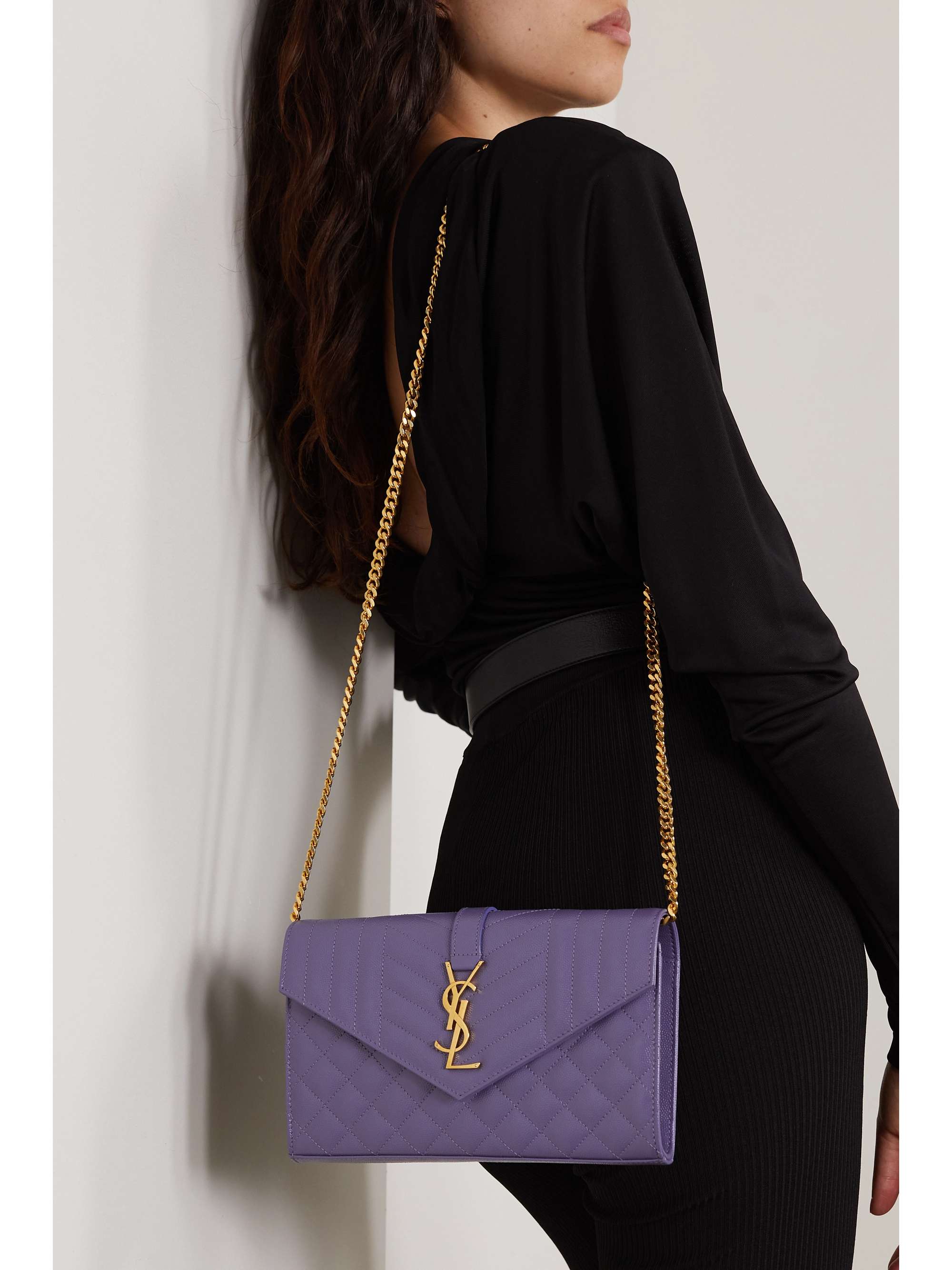 Grudge Irreplaceable tough Purple Monogramme quilted textured-leather shoulder bag | SAINT LAURENT | NET-A-PORTER Grudge Irreplaceable tough Purple Monogramme quilted textured-leather shoulder bag | SAINT LAURENT | NET-A-PORTER
