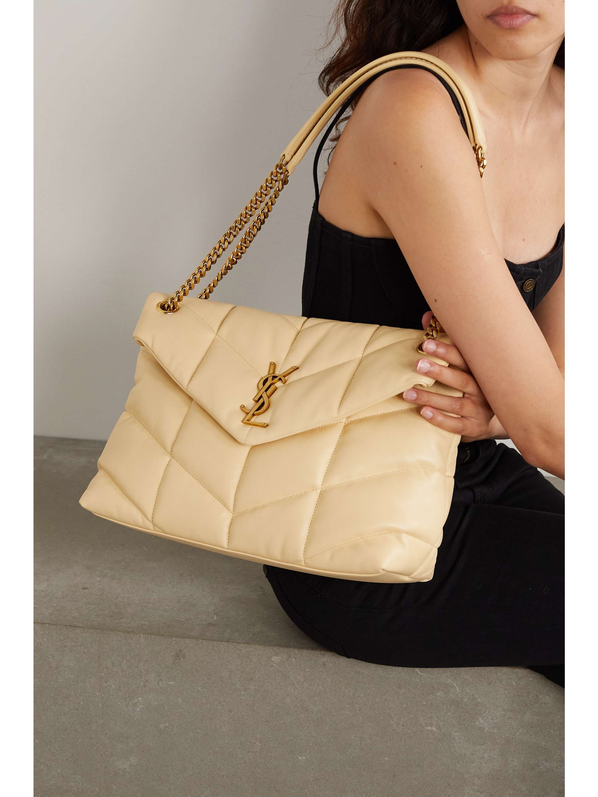 SAINT LAURENT Loulou Puffer medium quilted leather shoulder bag NETA