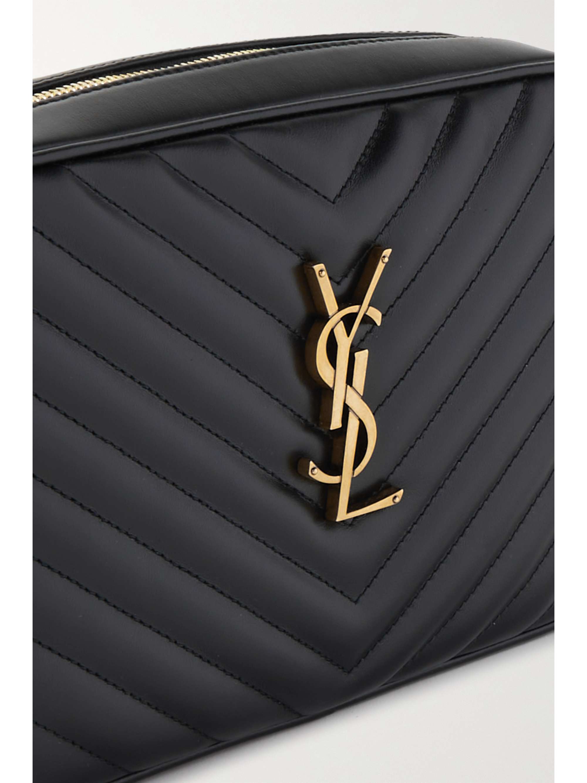Black Lou medium quilted leather shoulder bag SAINT LAURENT NETA