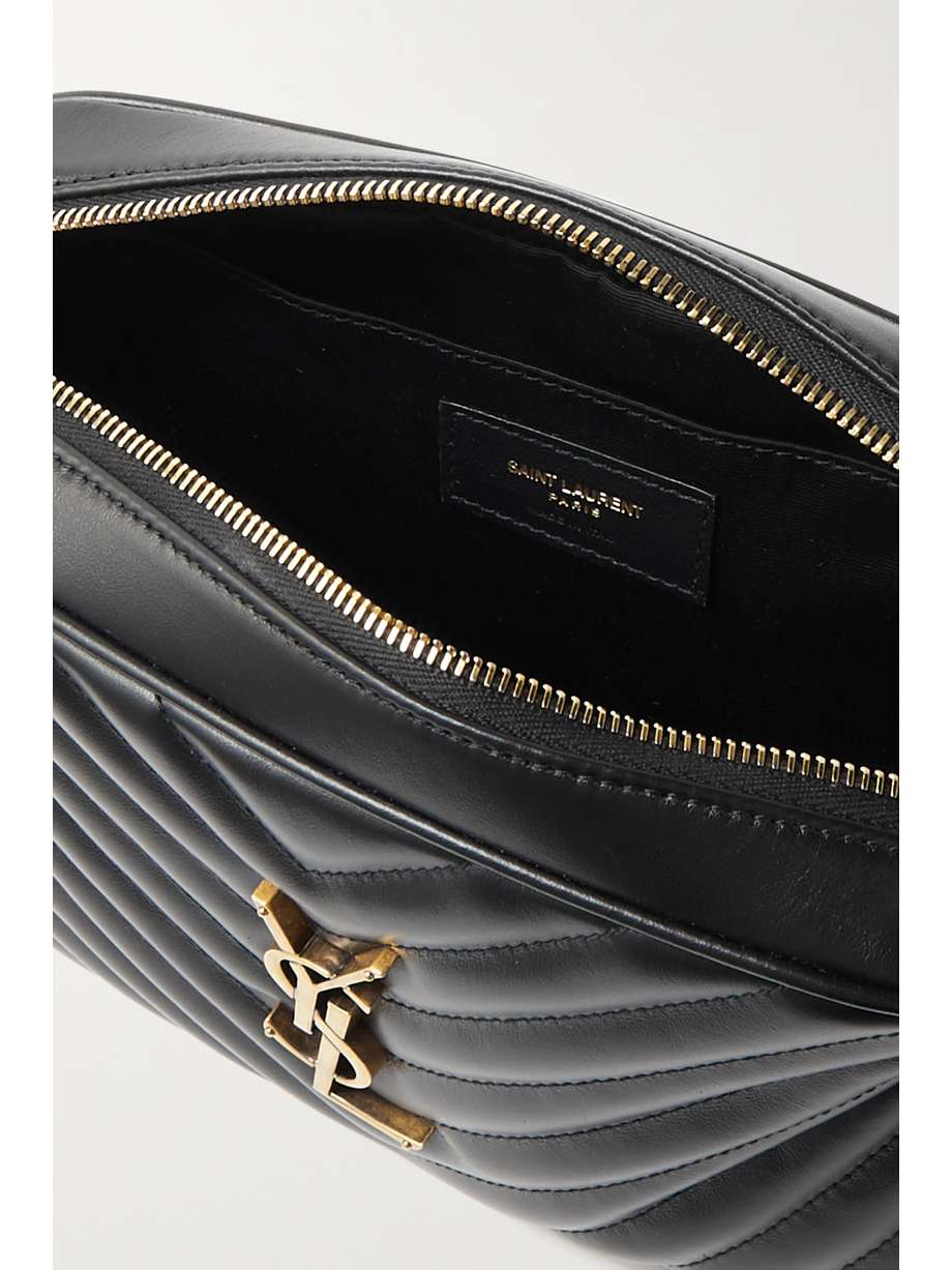 Black Lou medium quilted leather shoulder bag SAINT LAURENT NETA