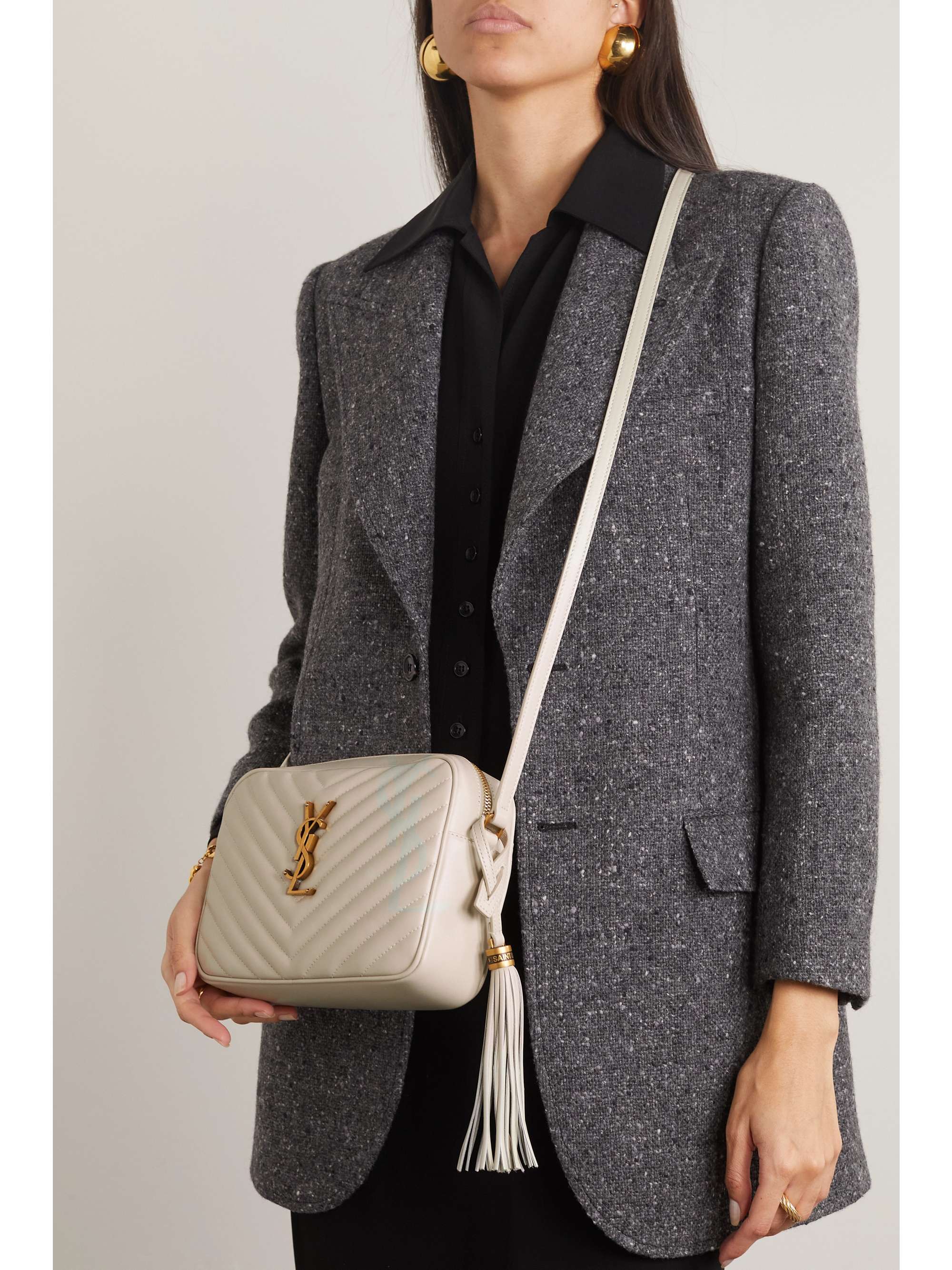 Lou medium quilted leather shoulder bag