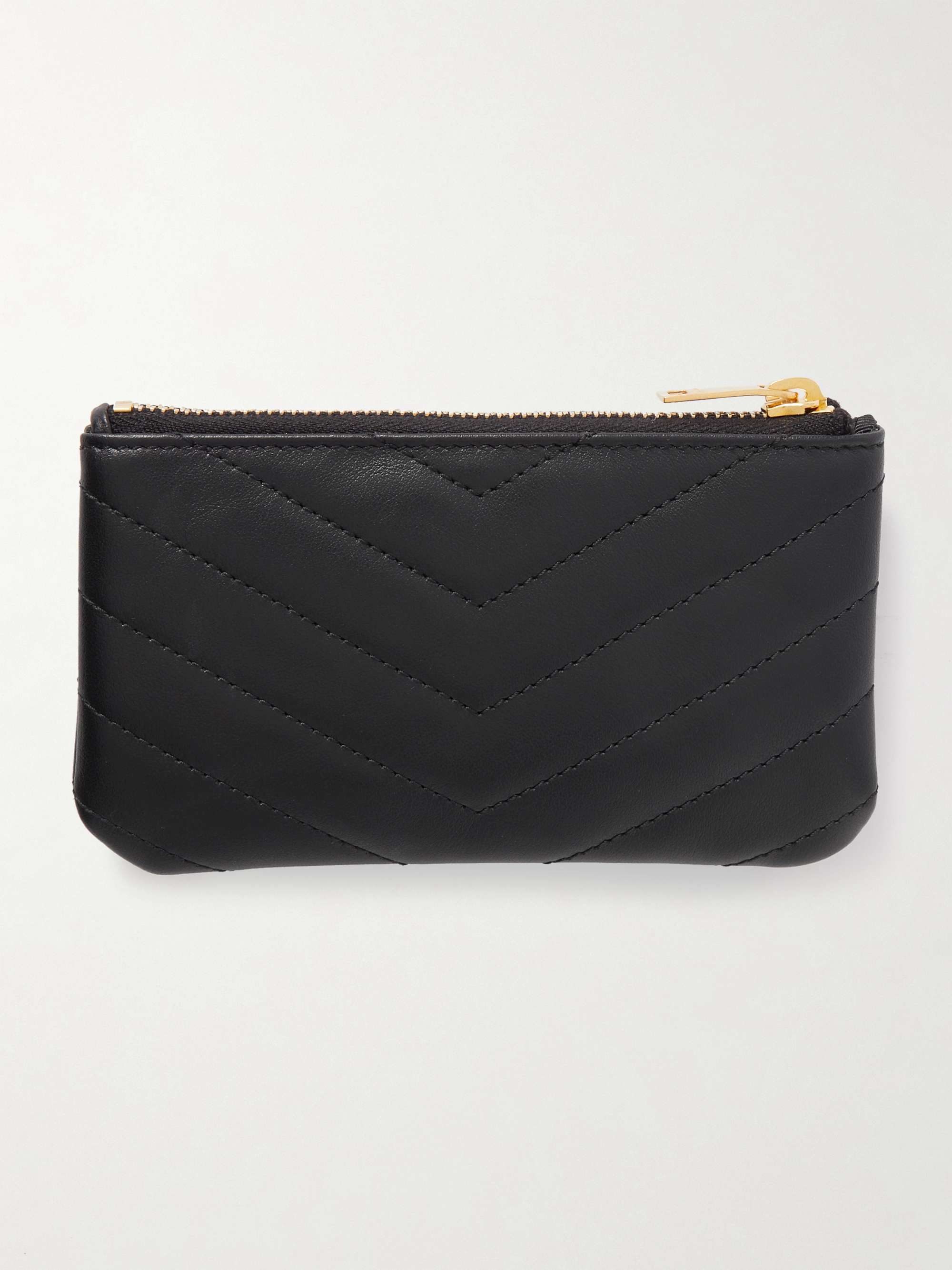 SAINT LAURENT Cassandre quilted leather wallet NETAPORTER