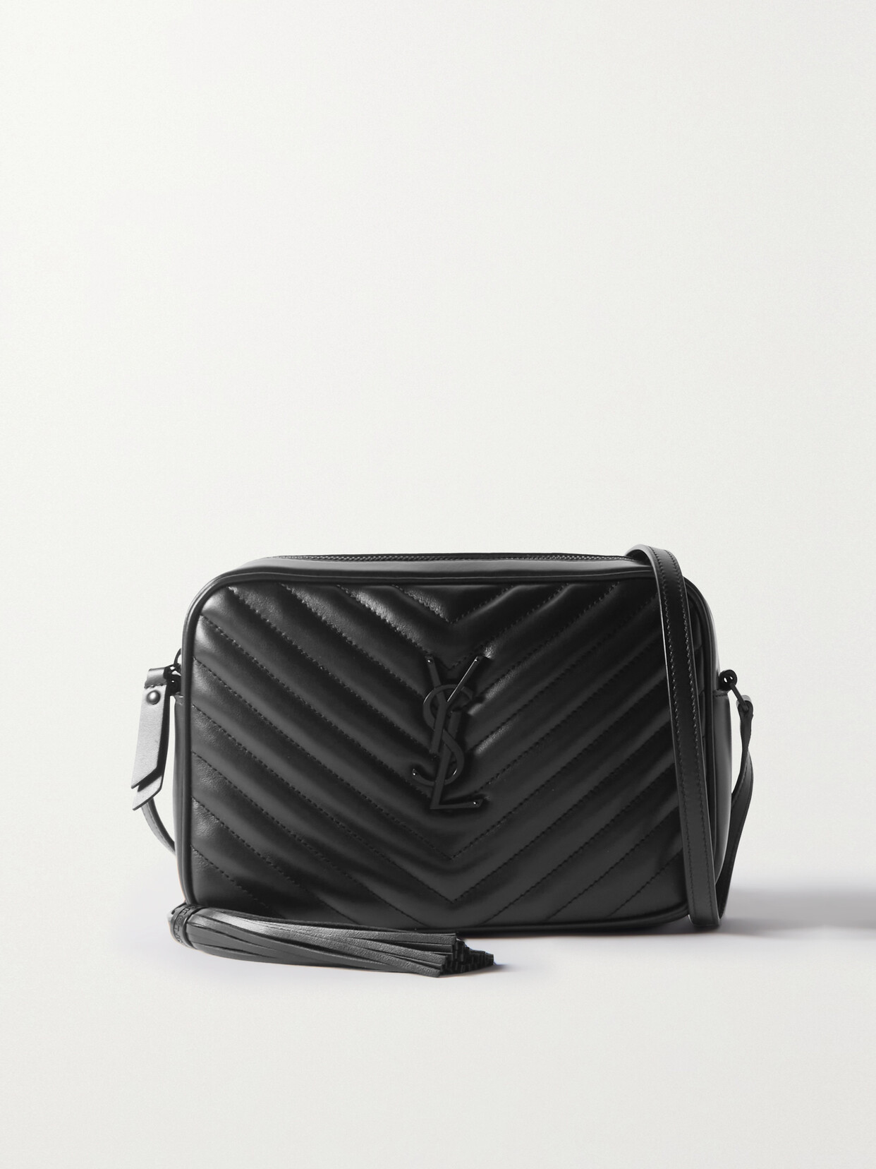 Saint Laurent Lou Medium Ysllogo Quiltedleather Crossbody Bag In