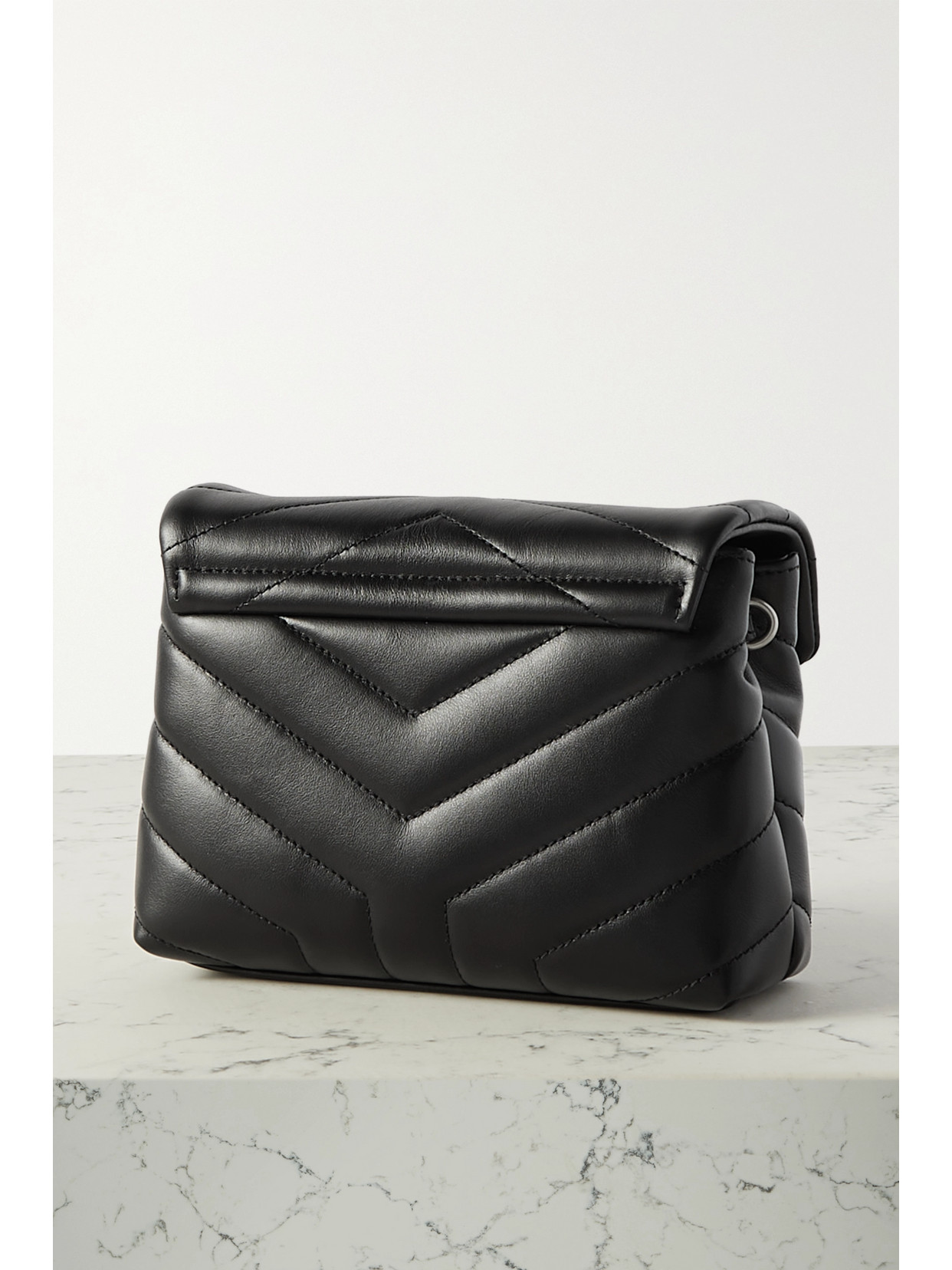 Saint Laurent Loulou Toy Quilted Leather Shoulder Bag In Black ModeSens