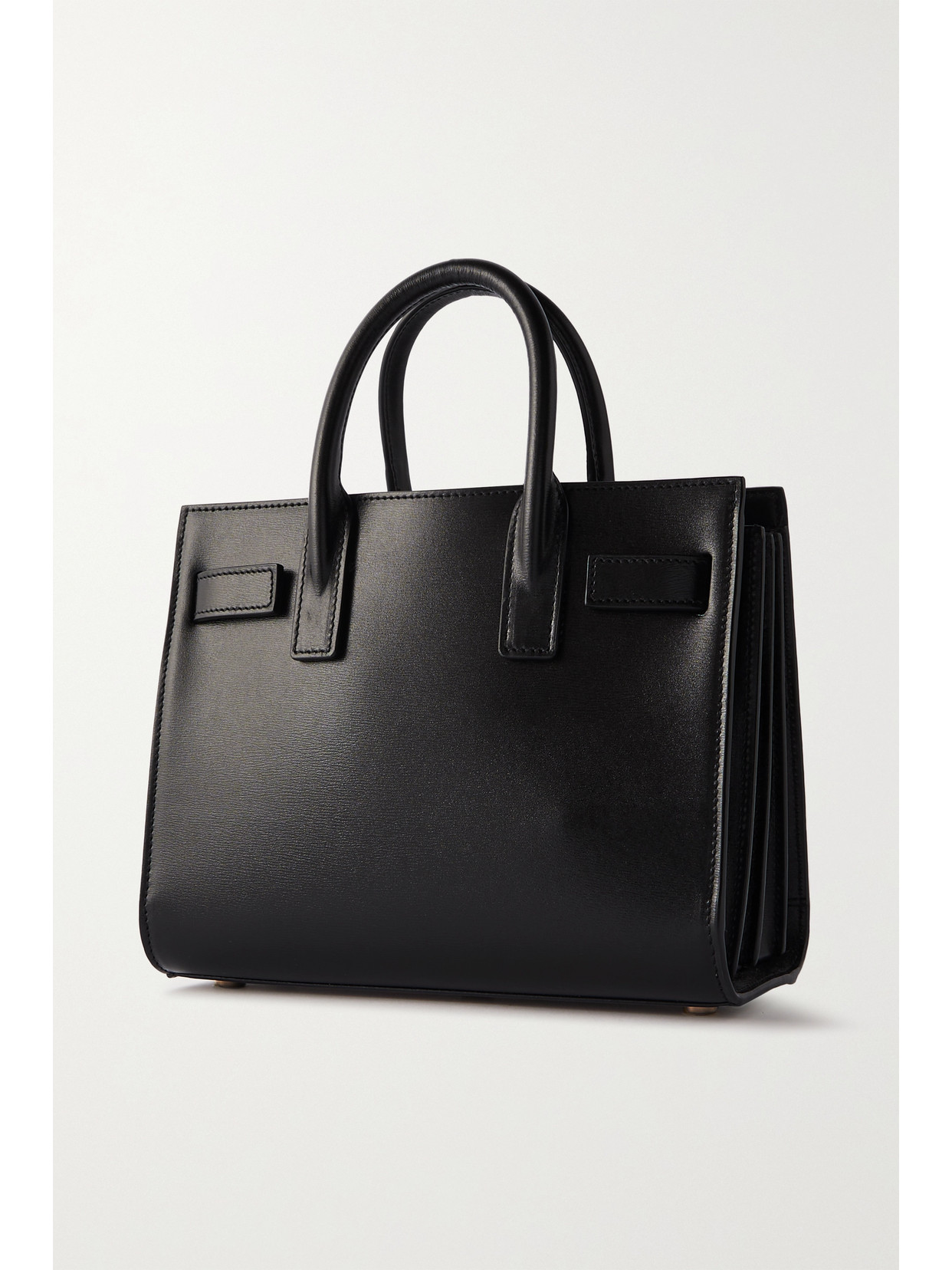 Shop Saint Laurent Sac De Jour Nano Leather Tote In Black