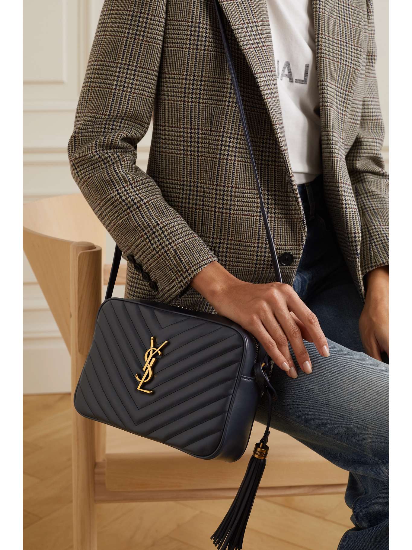 SAINT LAURENT Lou medium quilted leather shoulder bag NETAPORTER