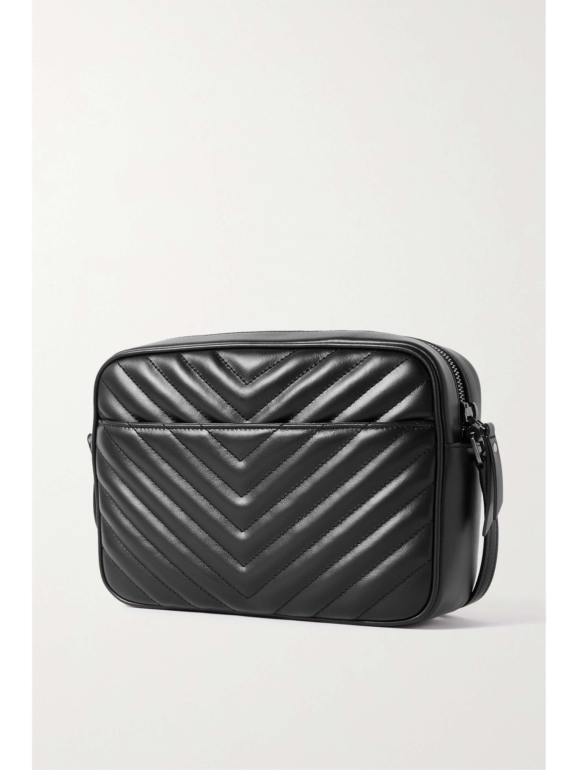 Black Lou Camera quilted leather shoulder bag SAINT LAURENT NETAPORTER