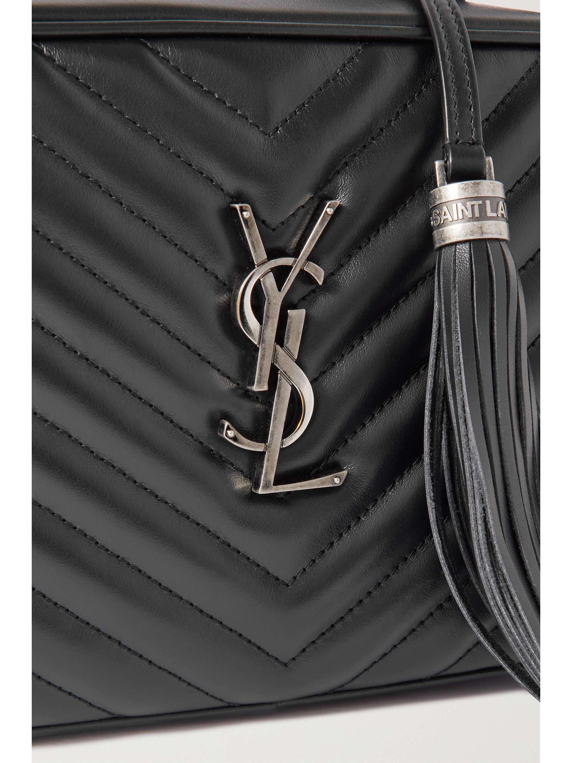 Black Lou Camera quilted leather shoulder bag SAINT LAURENT NETA