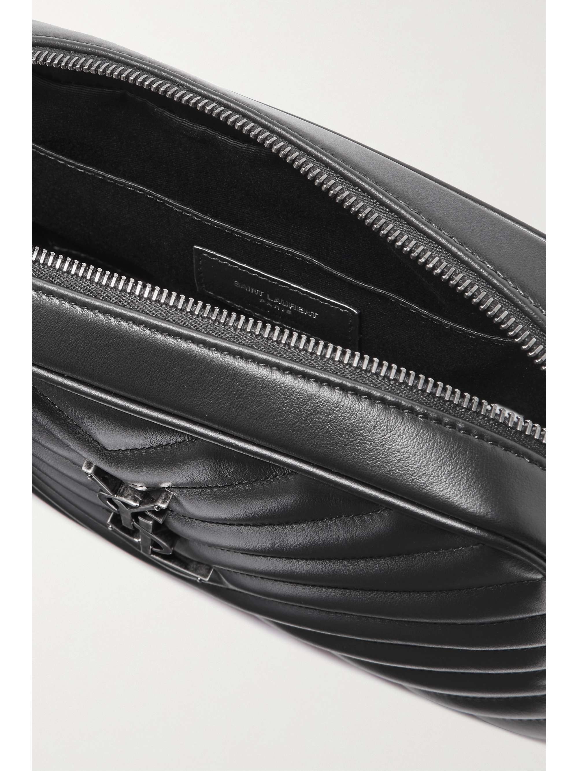 Black Lou Camera quilted leather shoulder bag SAINT LAURENT NETA