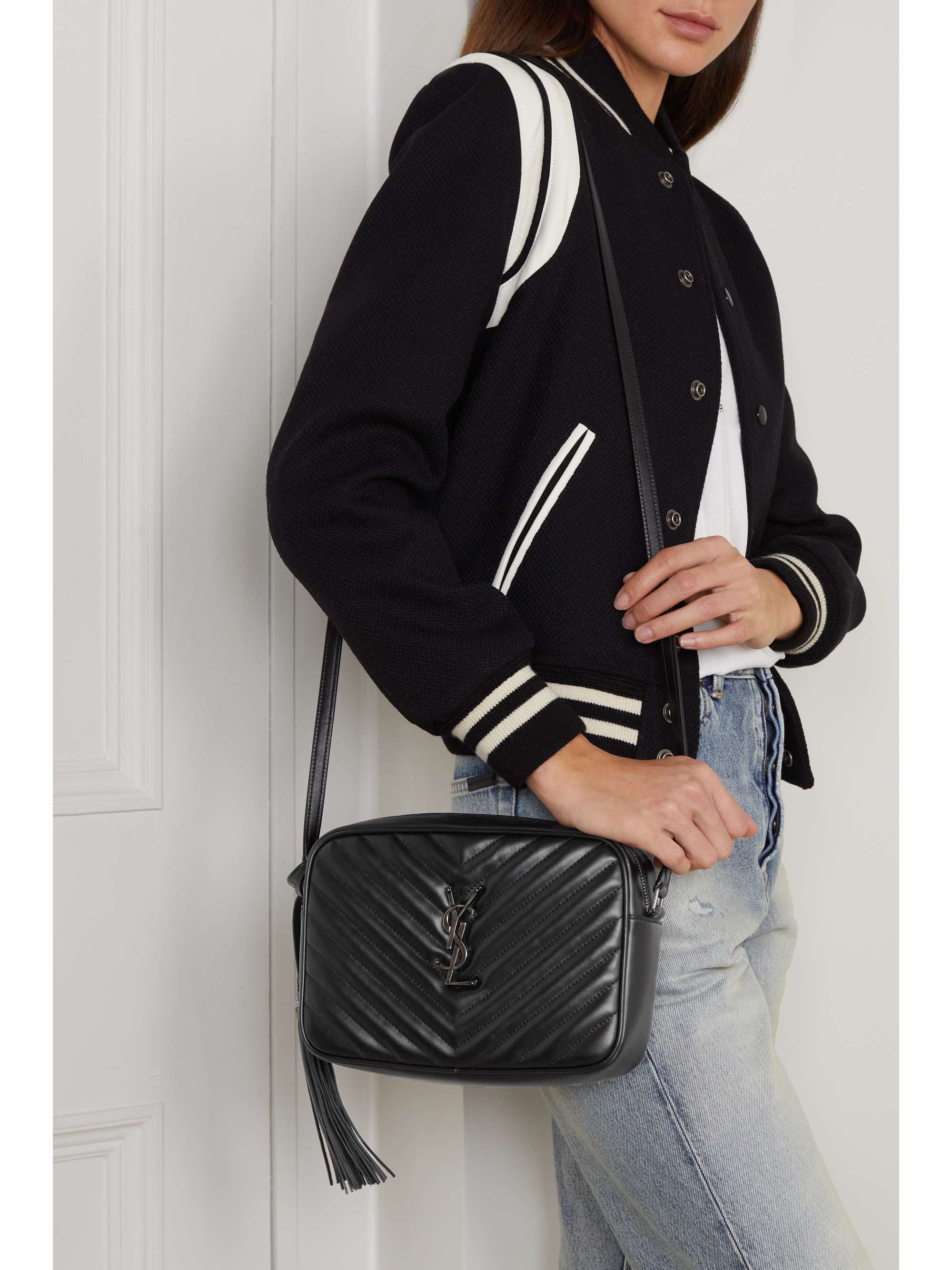 SAINT LAURENT Lou Camera quilted leather shoulder bag